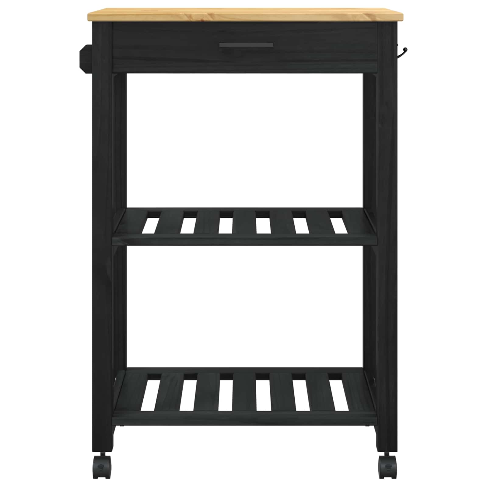 Kuhinjski kolica MONZA Crna 60 x 40 x 88,5 cm