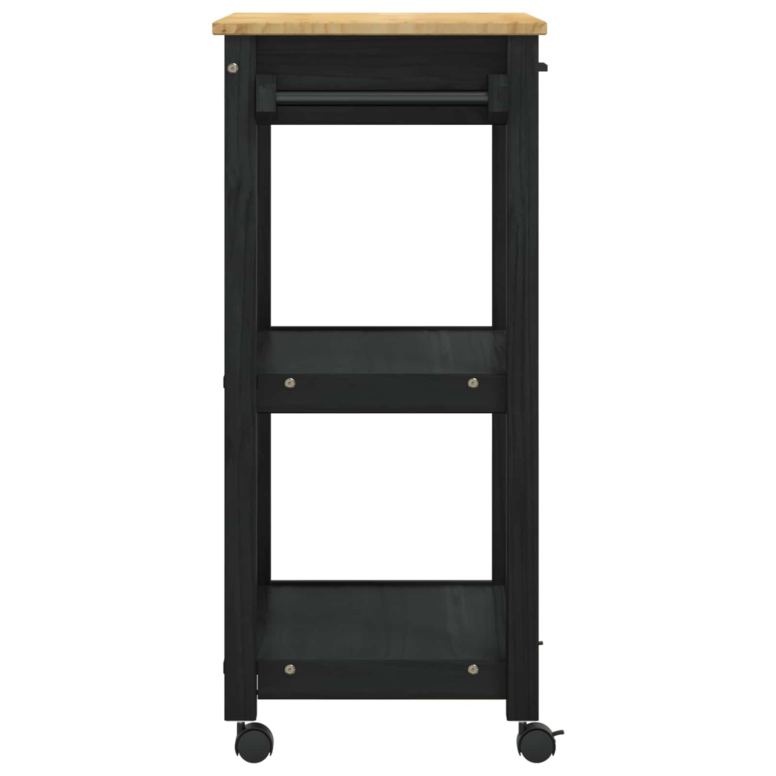 Kuhinjski kolica MONZA Crna 60 x 40 x 88,5 cm
