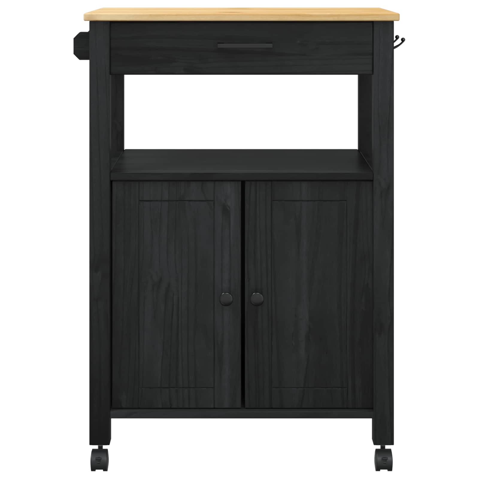 Kuhinjski kolica MONZA Crna 60 x 40 x 88,5 cm