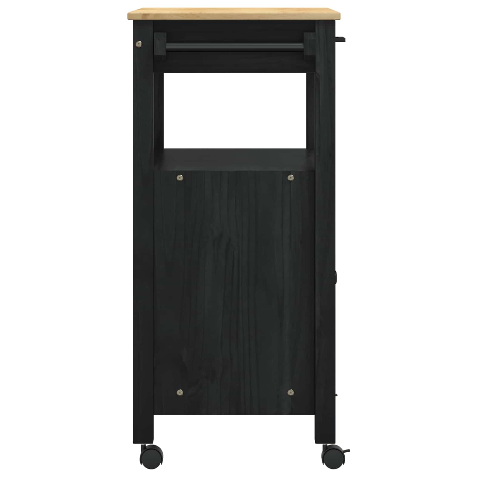 Kuhinjski kolica MONZA Crna 60 x 40 x 88,5 cm