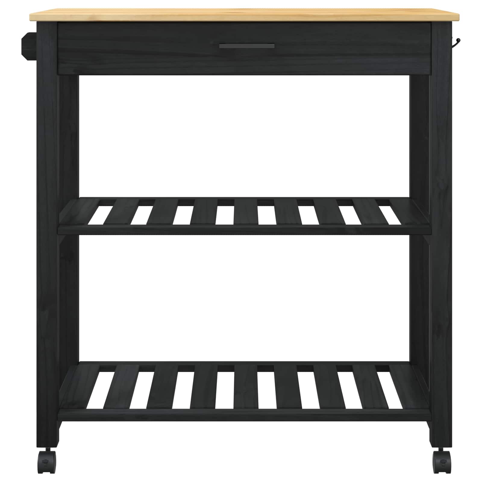 Kuhinjski kolica MONZA Crna 84 x 40 x 88,5 cm