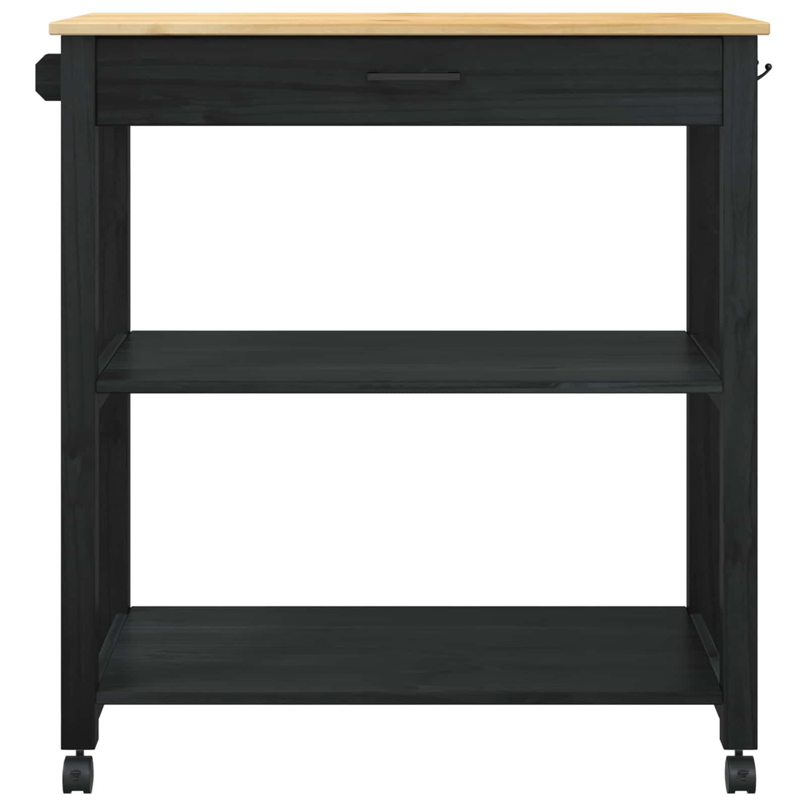 Kuhinjski kolica MONZA Crna 84 x 40 x 88,5 cm