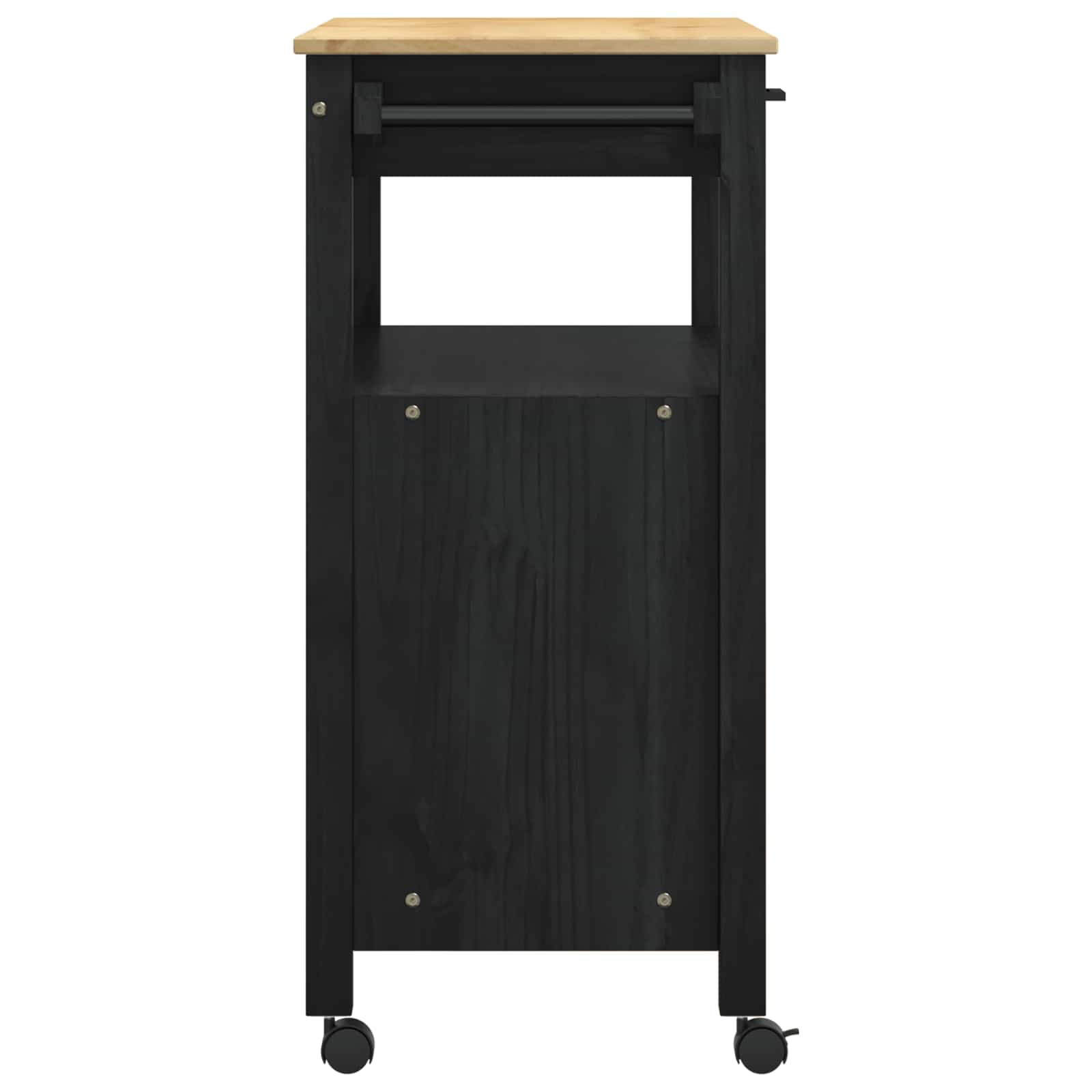 Kuhinjski kolica MONZA Crna 84 x 40 x 88,5 cm