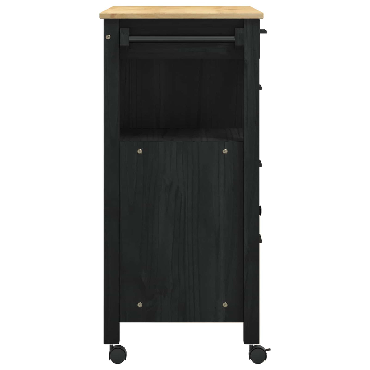 Kuhinjski kolica MONZA Crna 84 x 40 x 88,5 cm