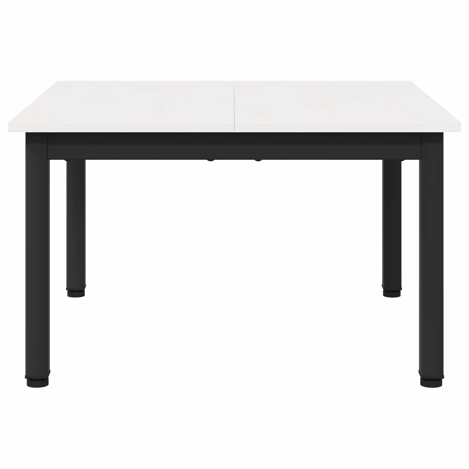 Kava Stol Bijelo 60 x 60 x 36 cm Čvrsto borovo drvo