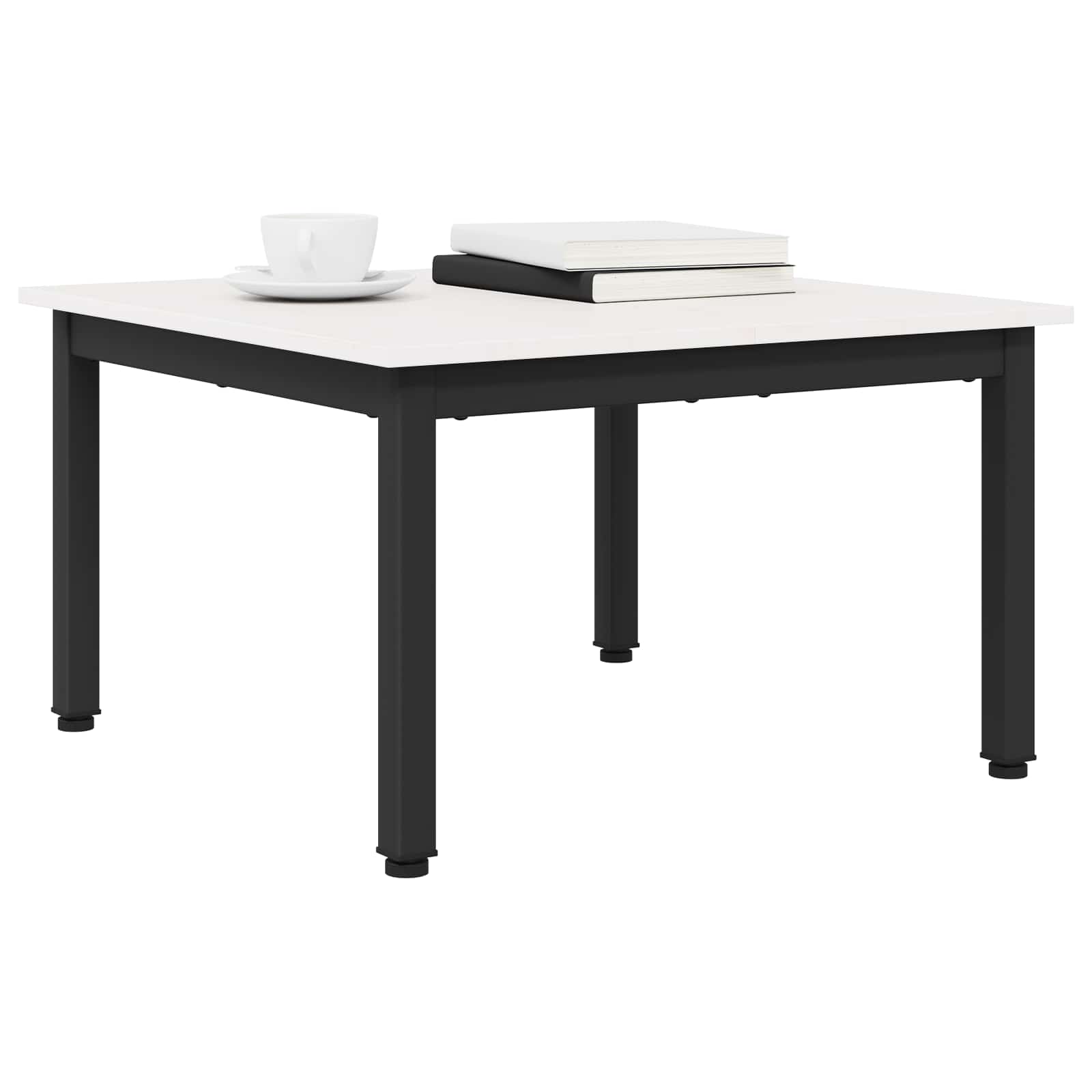 Kava Stol Bijelo 60 x 60 x 36 cm Čvrsto borovo drvo