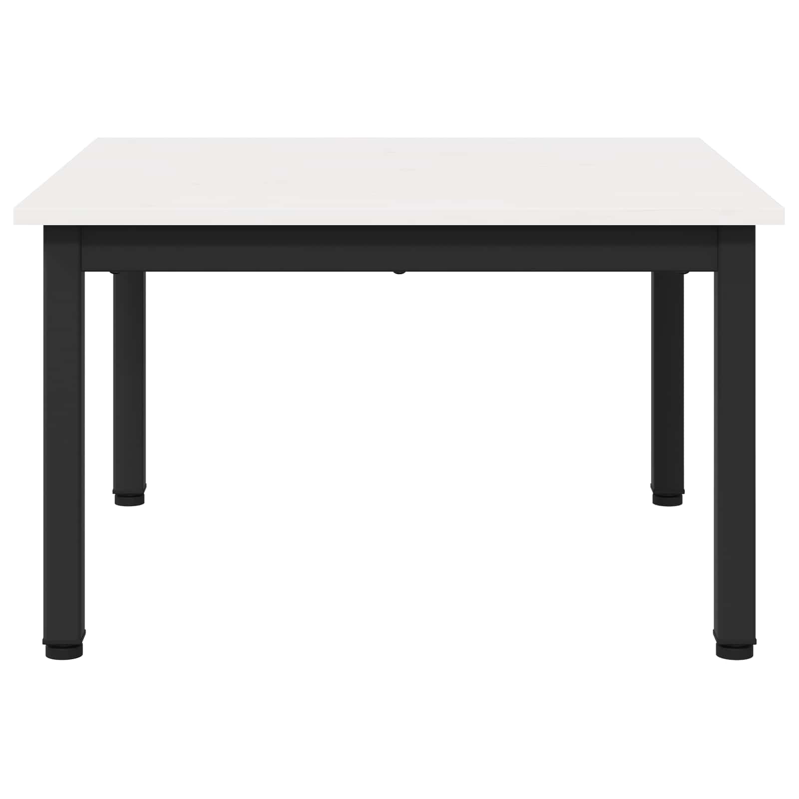 Kava Stol Bijelo 60 x 60 x 36 cm Čvrsto borovo drvo