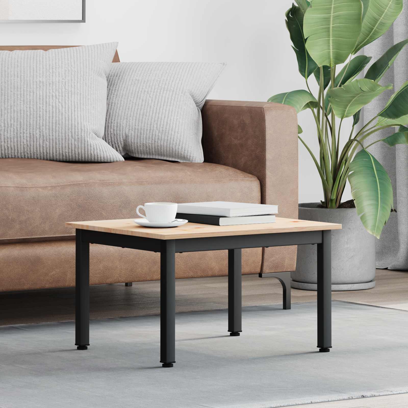 Kava Stol Prirodna 60 x 50 x 36 cm Čvrsto borovo drvo