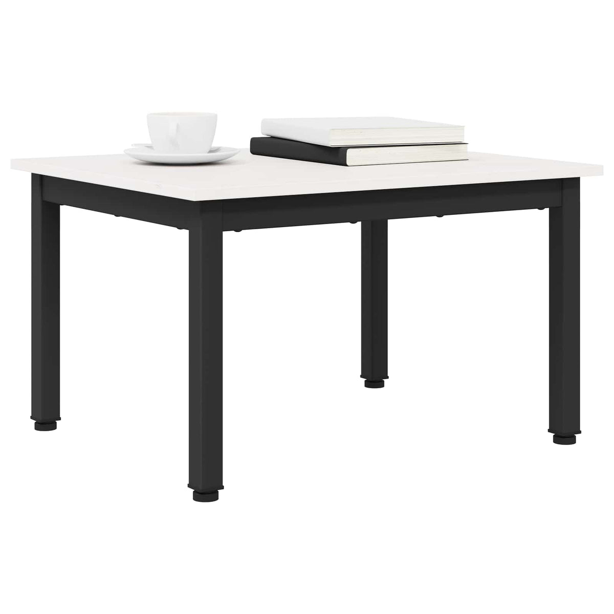 Kava Stol Bijelo 60 x 50 x 36 cm Čvrsto borovo drvo