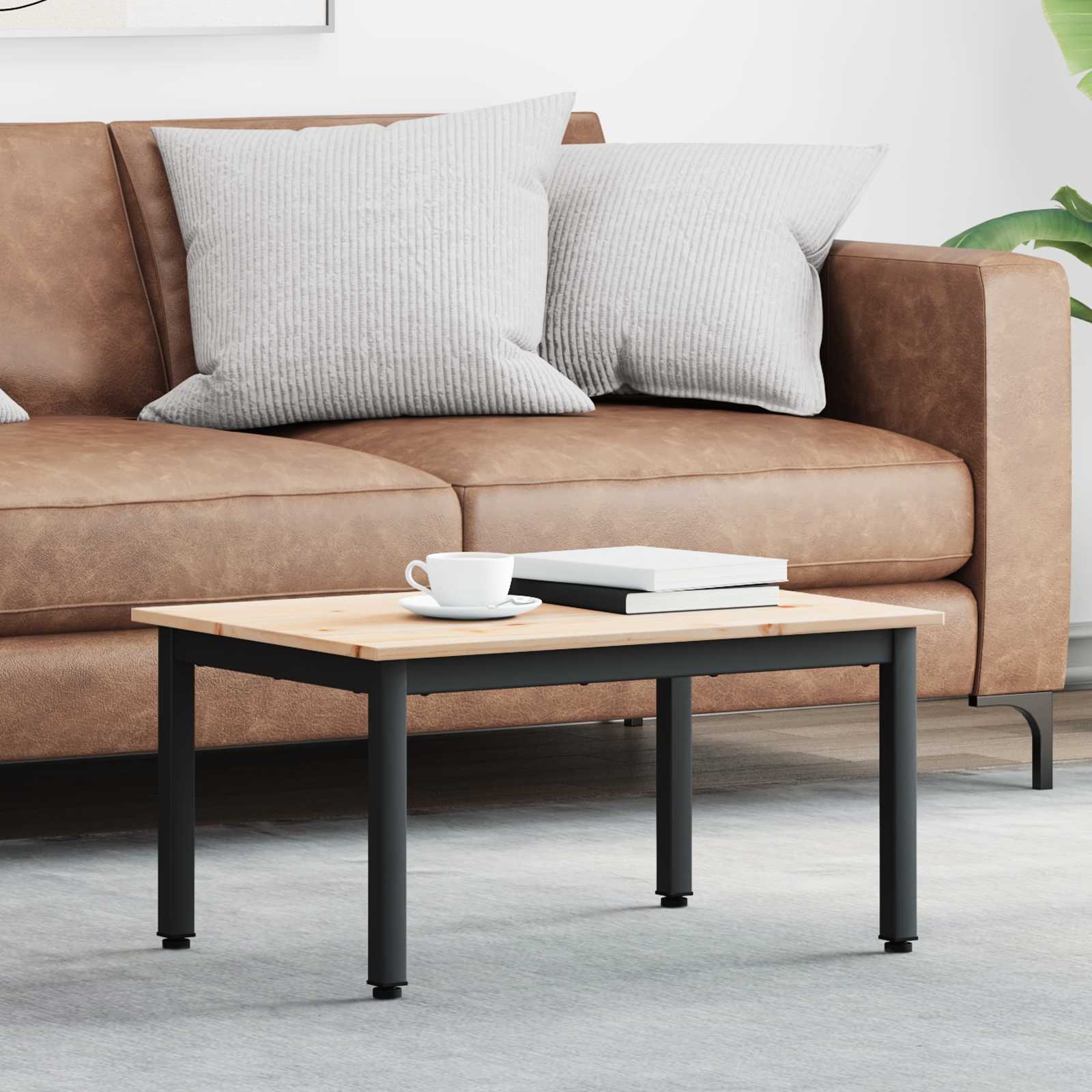 Kava Stol Prirodna 70 x 50 x 36 cm Čvrsto borovo drvo