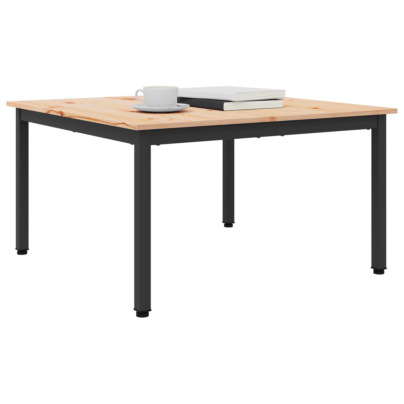Kava Stol Prirodna 80 x 80 x 45 cm Čvrsto borovo drvo