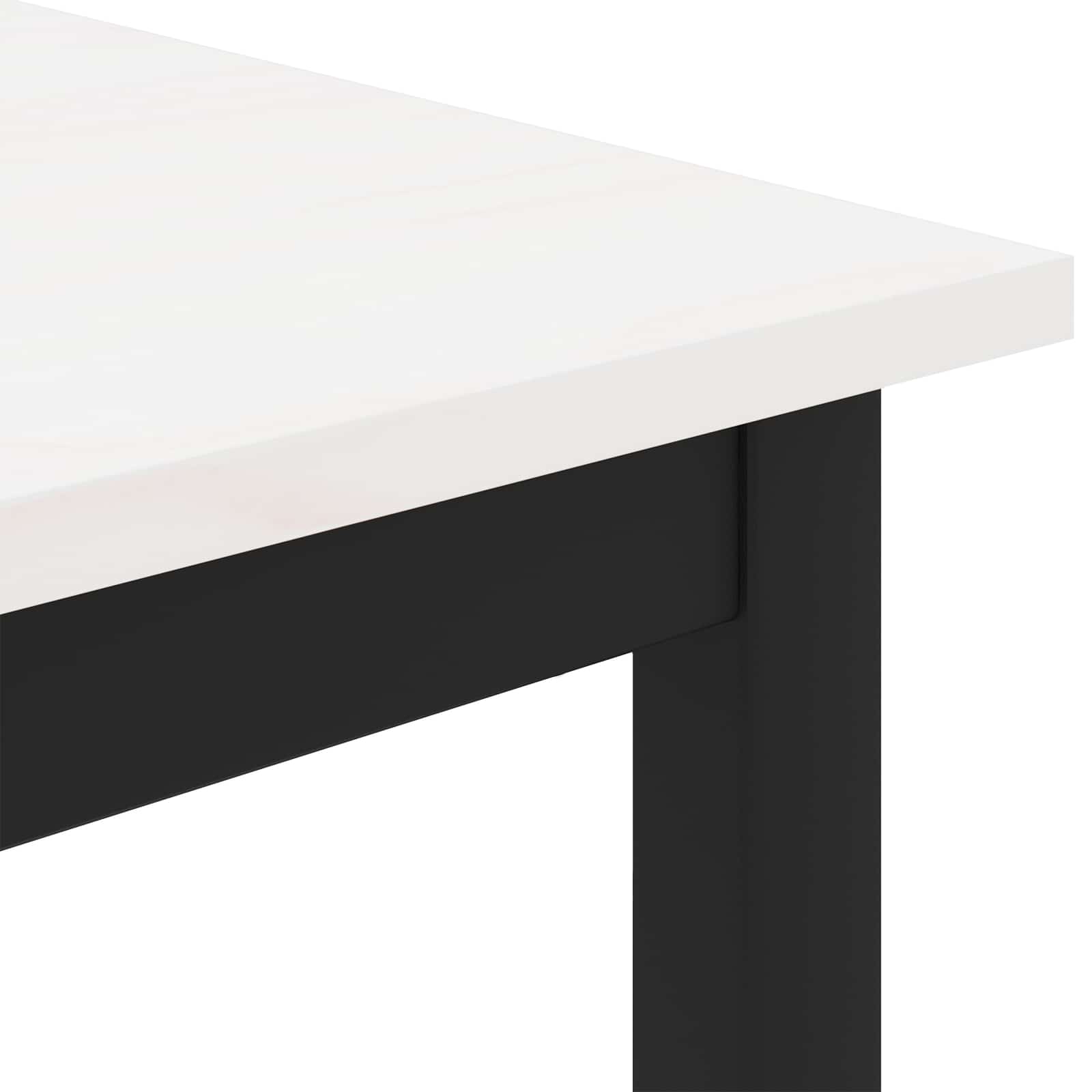 Kava Stol Bijelo 80 x 80 x 45 cm Čvrsto borovo drvo