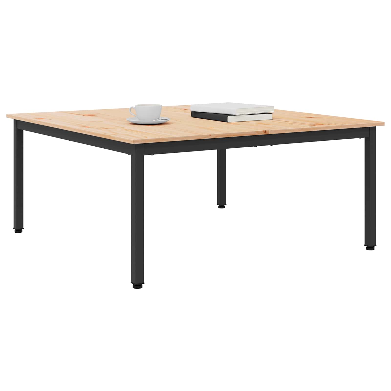 Kava Stol Prirodna 100 x 100 x 45 cm Čvrsto borovo drvo