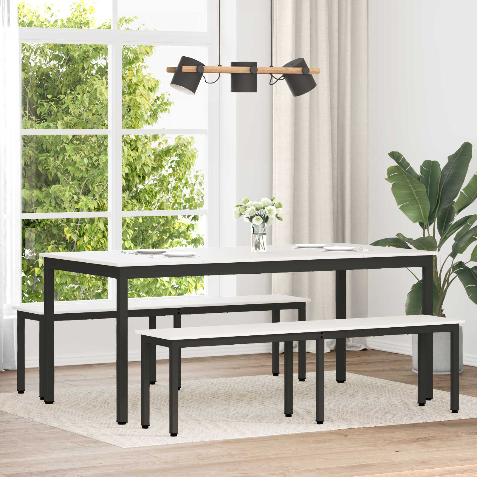 klupa Bijelo 160 x 35 x 45 cm Čvrsto borovo drvo