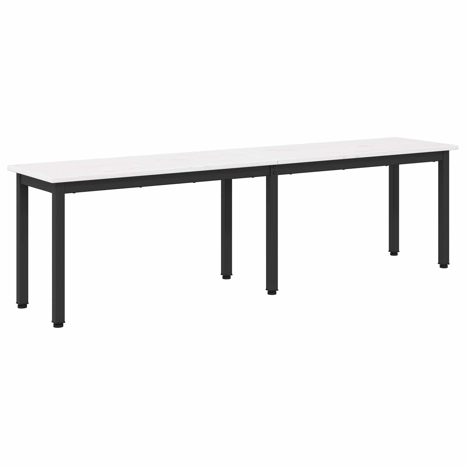 klupa Bijelo 160 x 35 x 45 cm Čvrsto borovo drvo