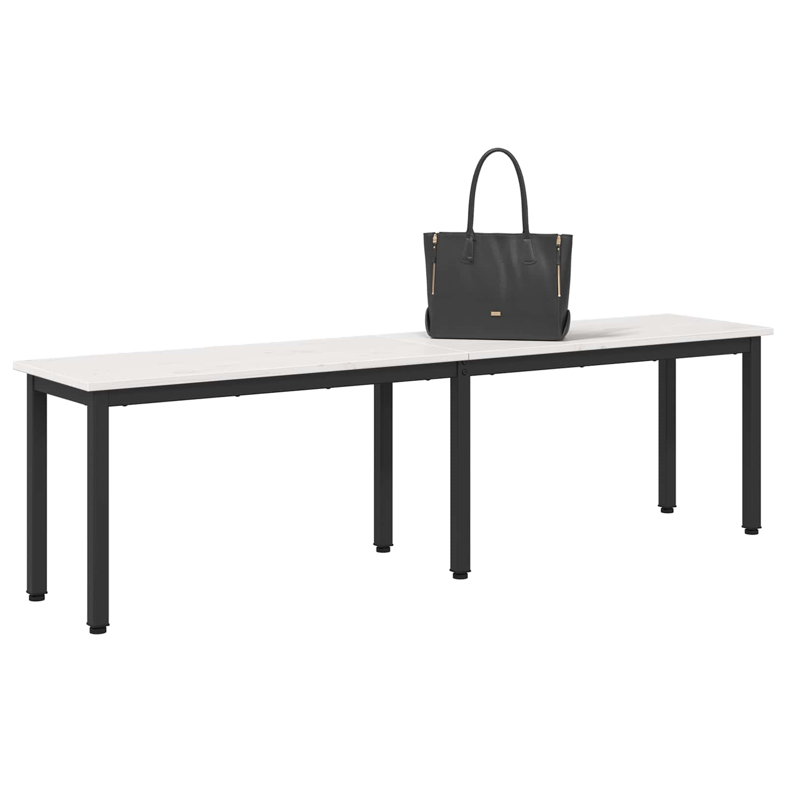 klupa Bijelo 160 x 35 x 45 cm Čvrsto borovo drvo