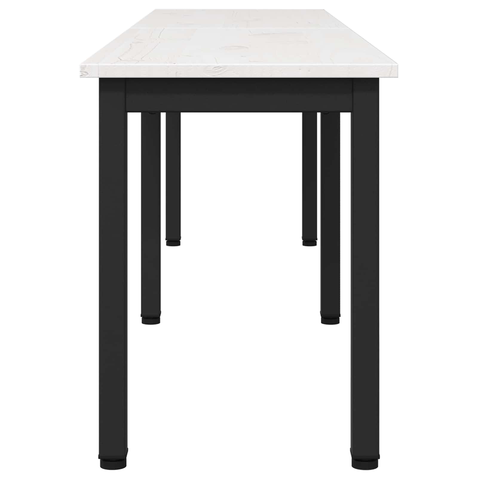 klupa Bijelo 160 x 35 x 45 cm Čvrsto borovo drvo