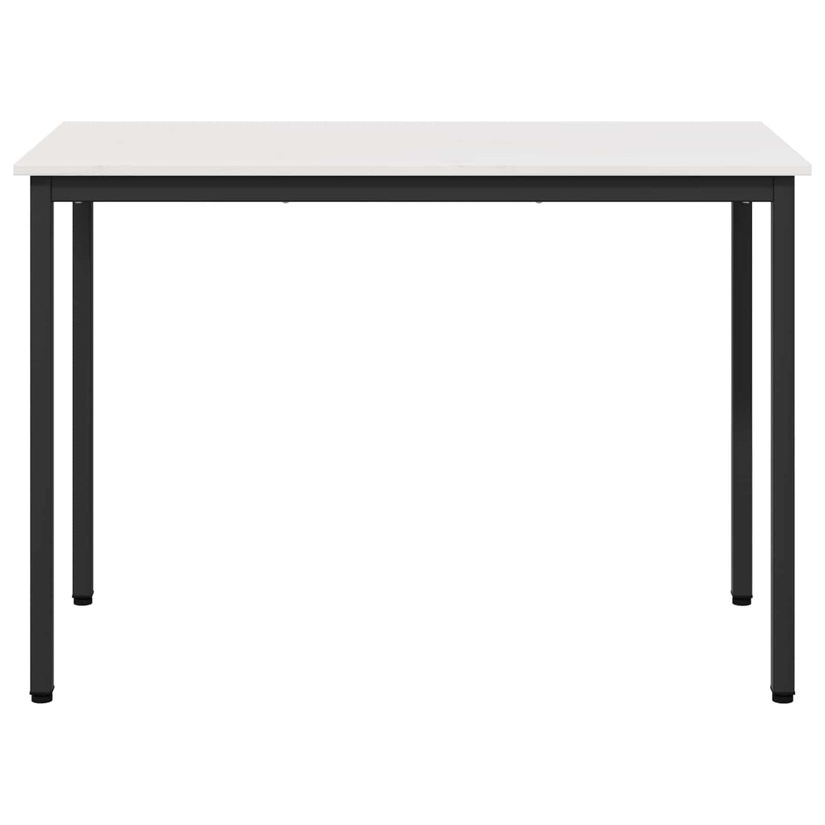 Stol za objedovanje Bijelo 110 x 55 x 75 cm Čvrsto borovo drvo