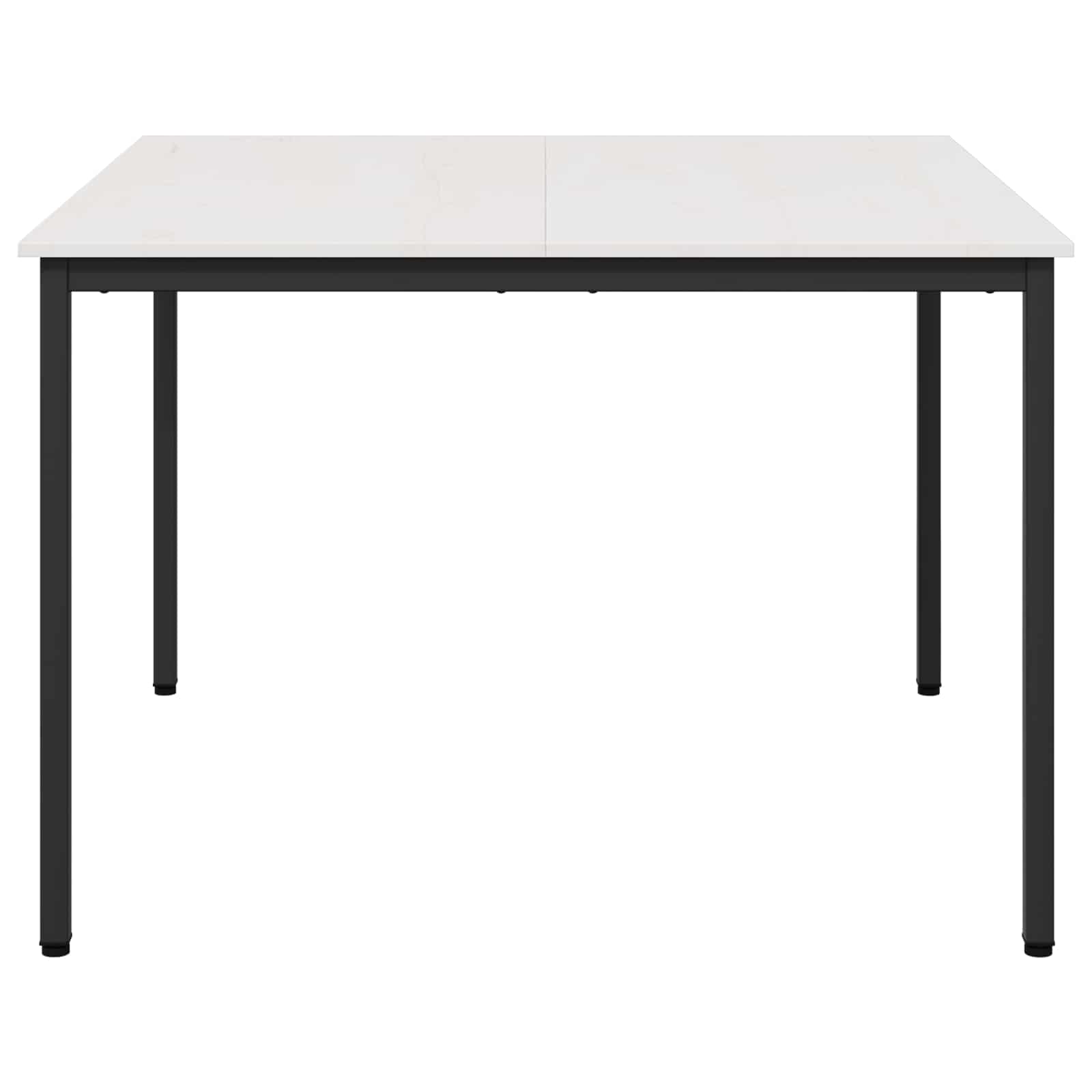 Stol za objedovanje Bijelo 110 x 110 x 75 cm Čvrsto borovo drvo