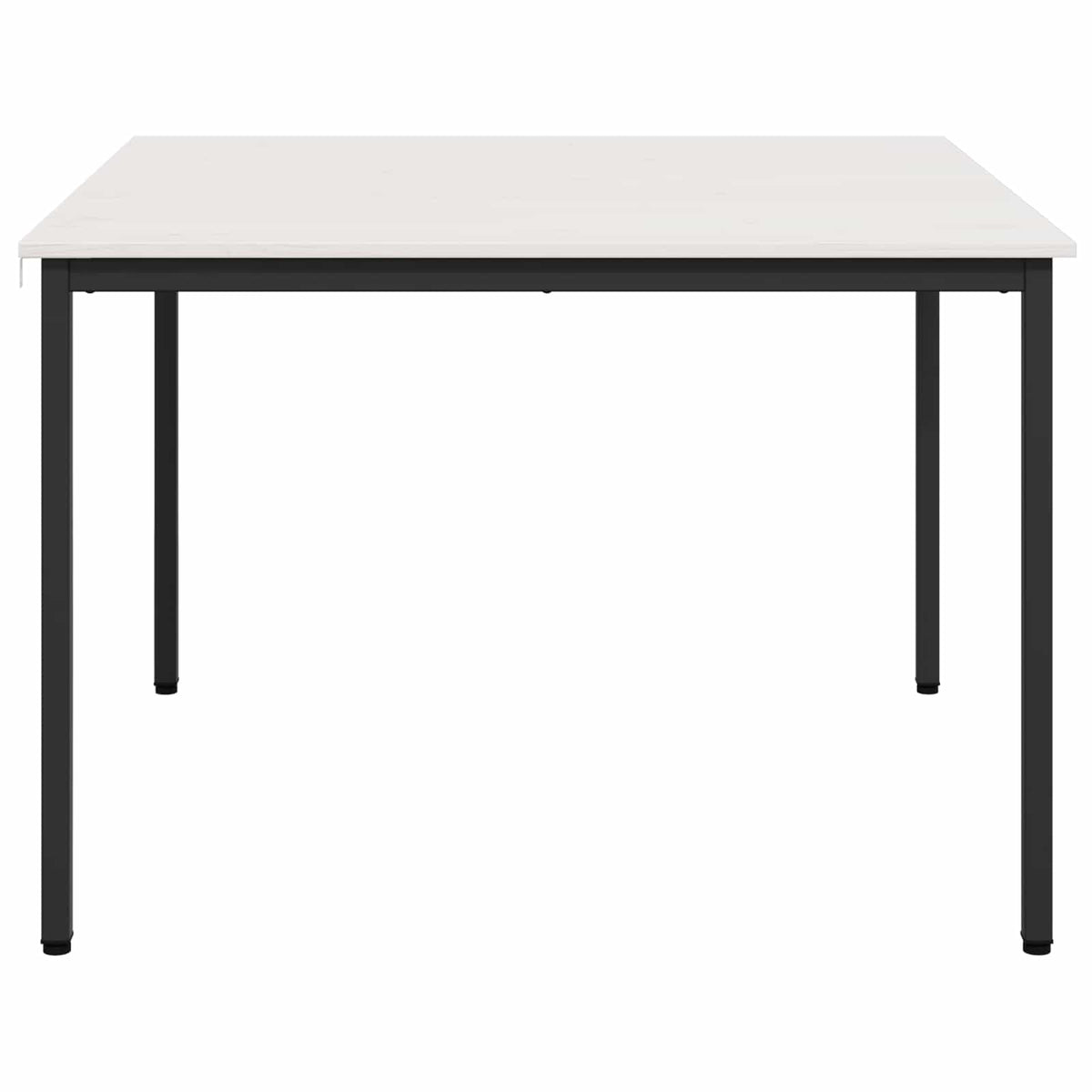 Stol za objedovanje Bijelo 110 x 110 x 75 cm Čvrsto borovo drvo