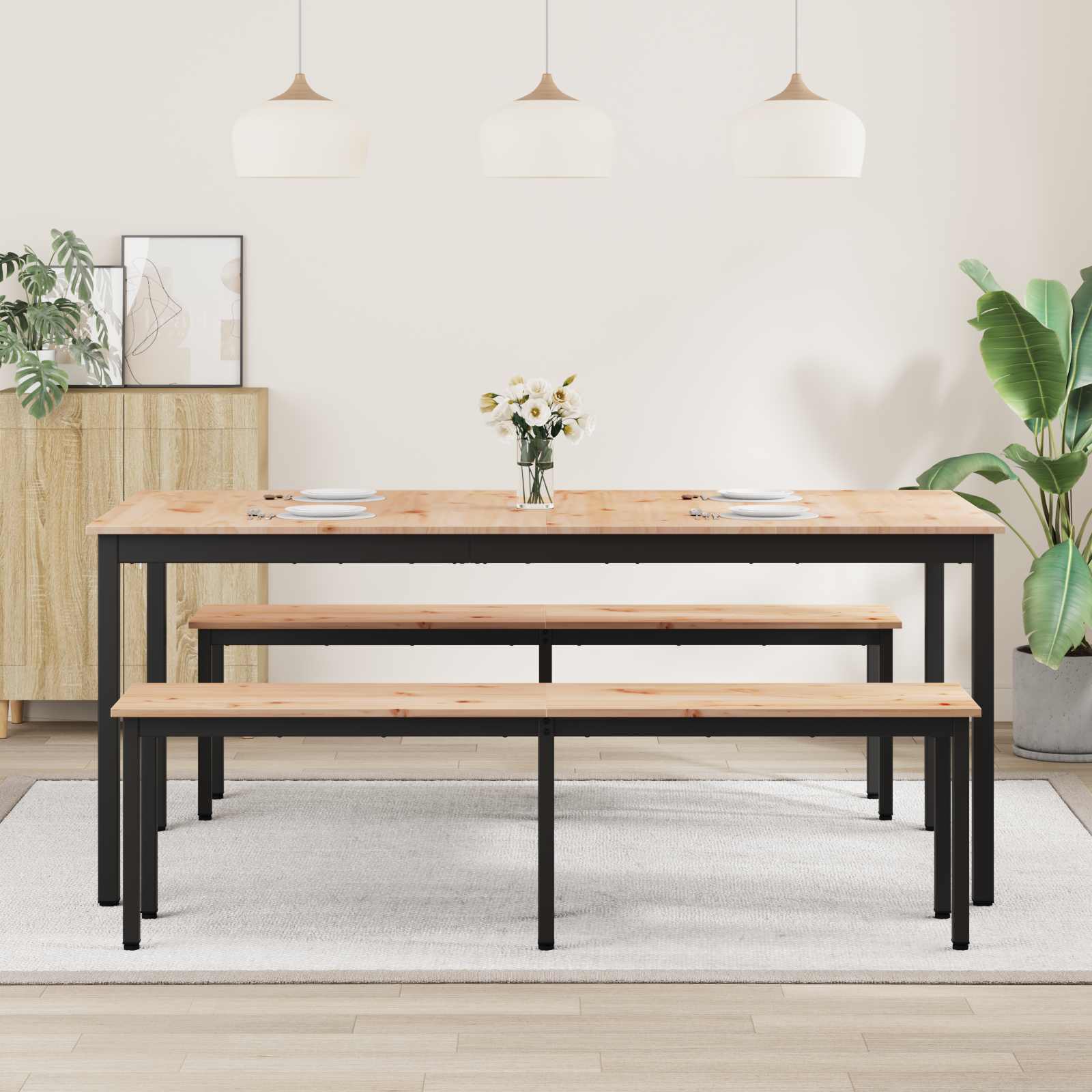 Stol za objedovanje Prirodna 180 x 90 x 75 cm