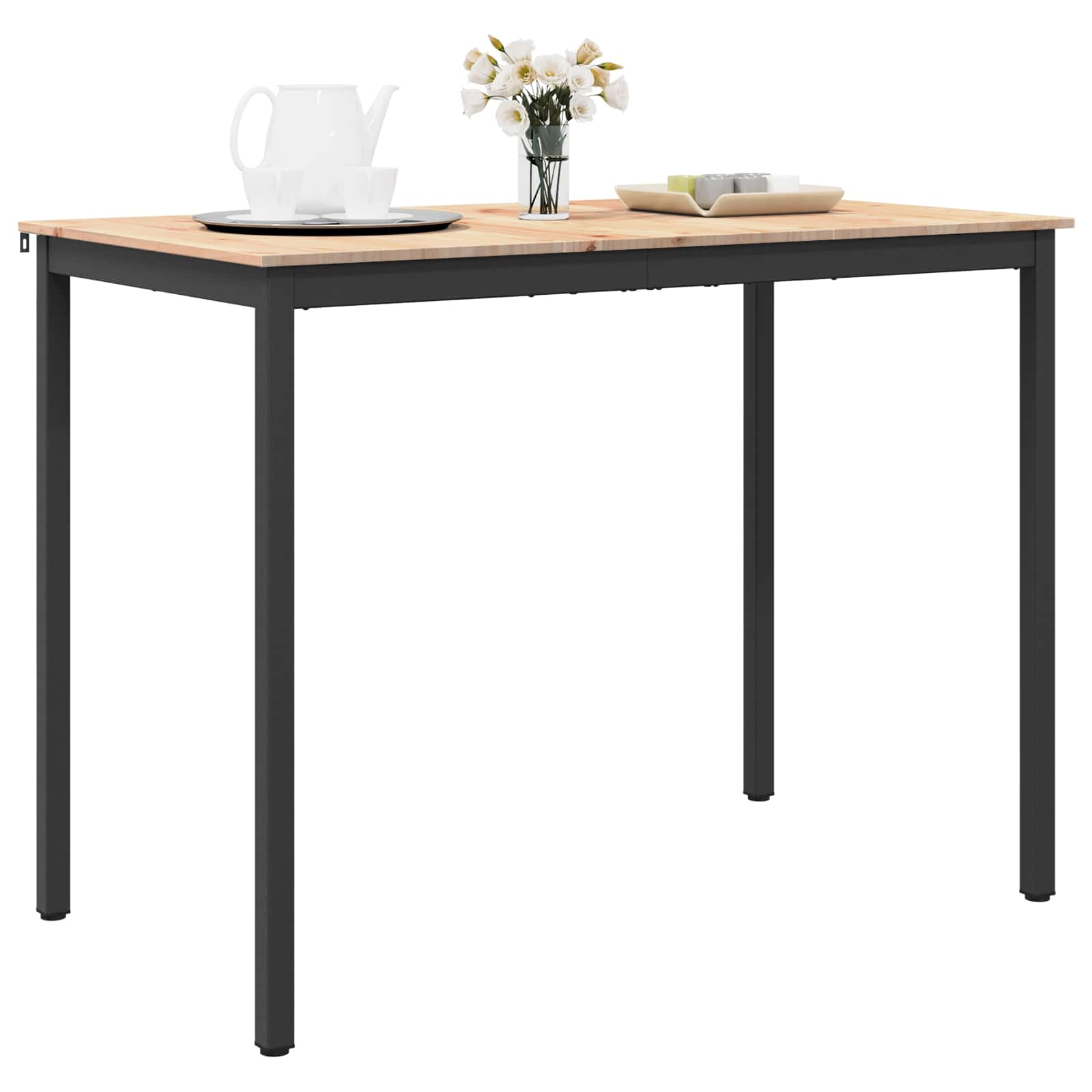 Stol za bar Prirodna 140 x 80 x 105 cm Čvrsto borovo drvo