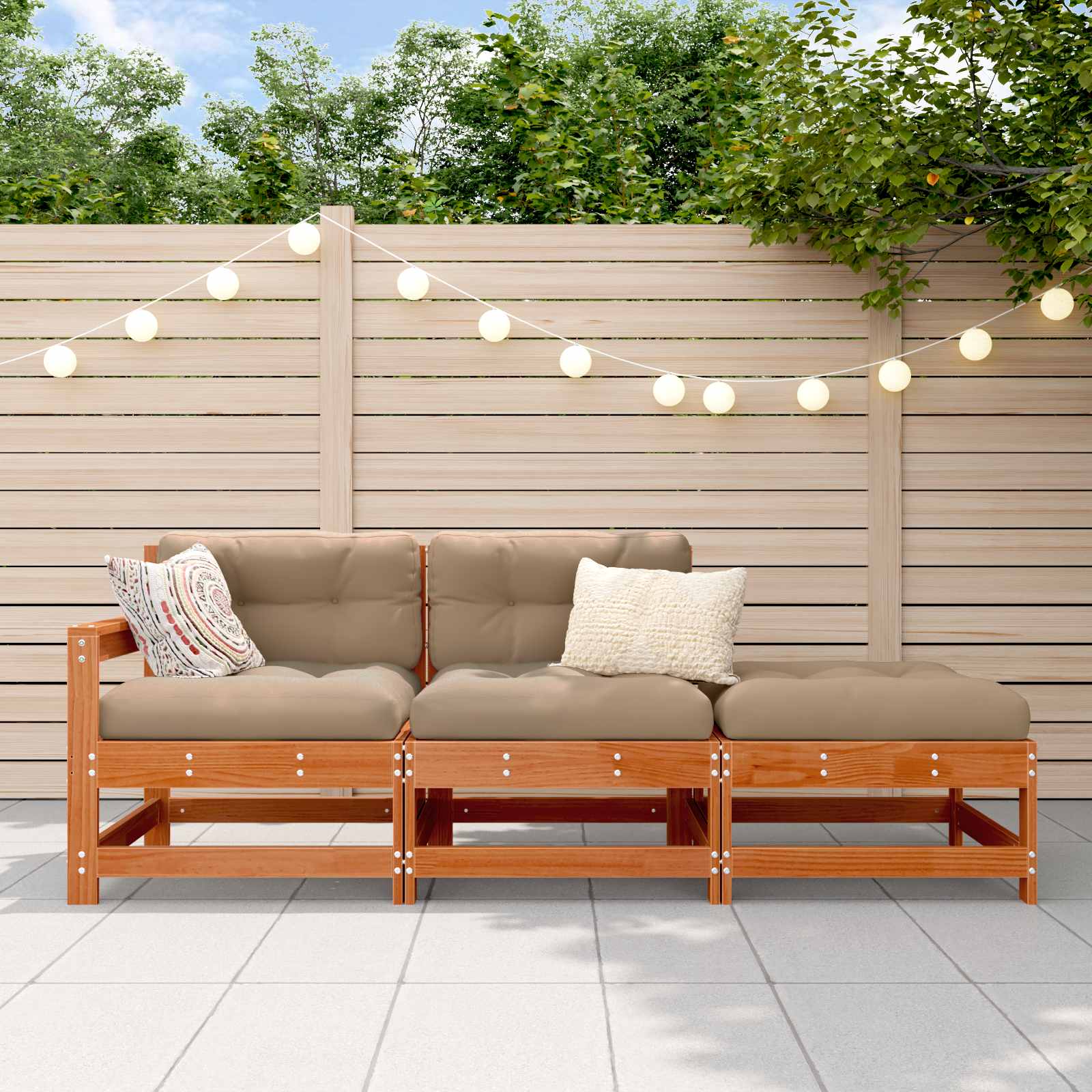 Sekcionalna sofa s jastukom Voštanosmeđa 190 x 62 x 70,5cm