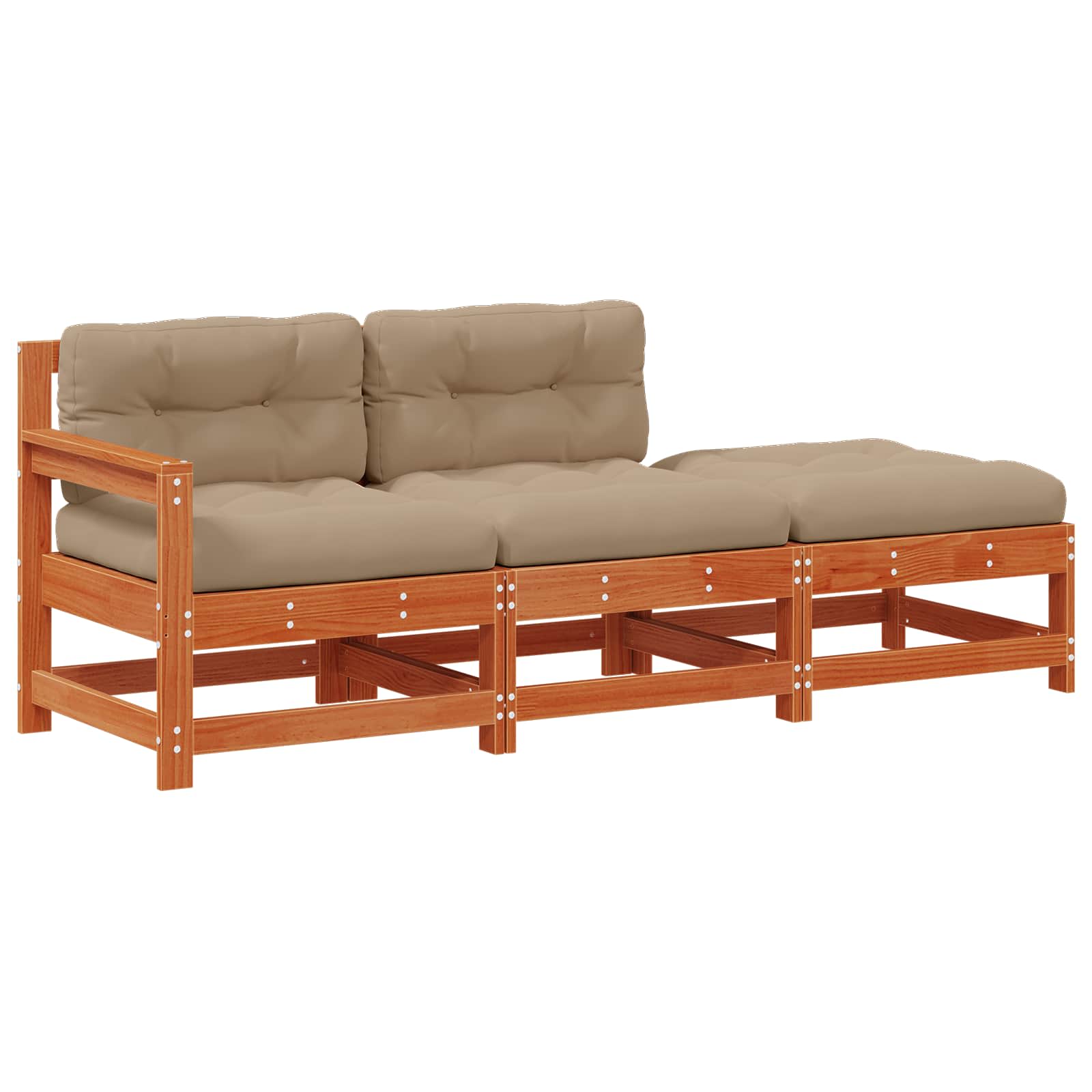 Sekcionalna sofa s jastukom Voštanosmeđa 190 x 62 x 70,5cm