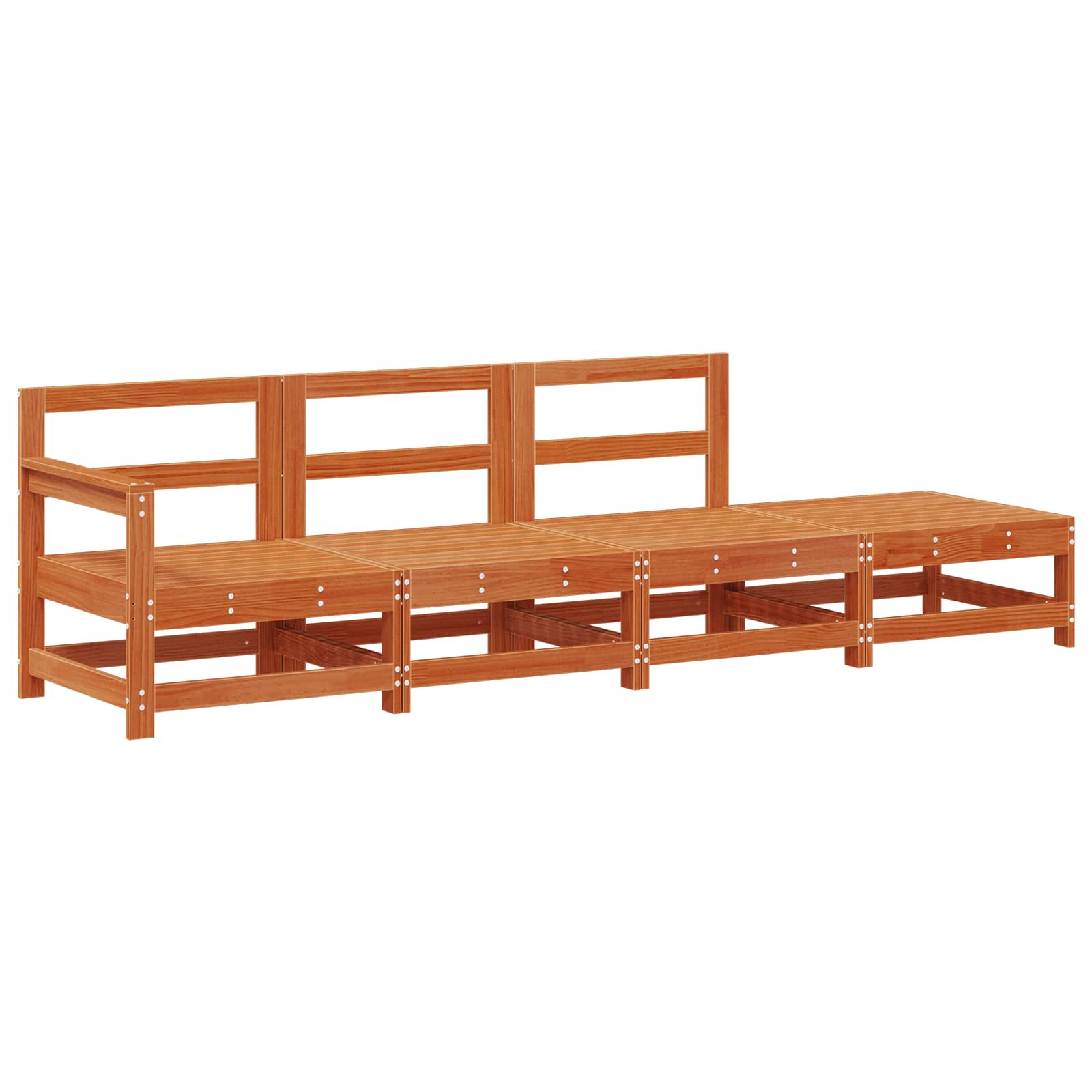 Sekcionalna sofa Vosak Smeđa 252 x 62 x 70,5 cm