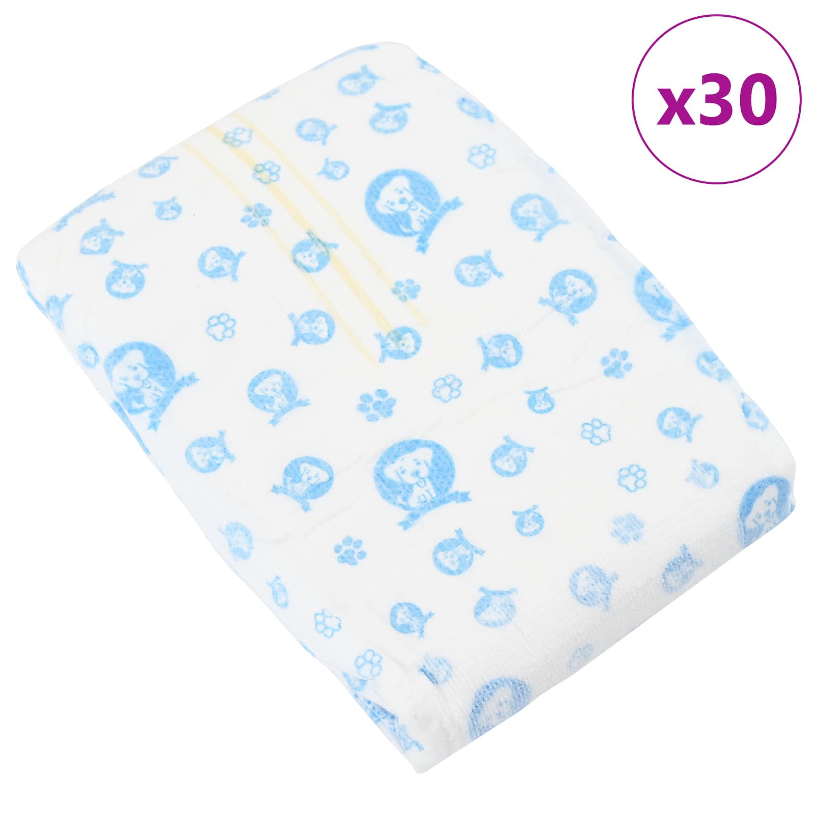 Jednokratna pelena za muške pse 30 pcs Bijeli S
