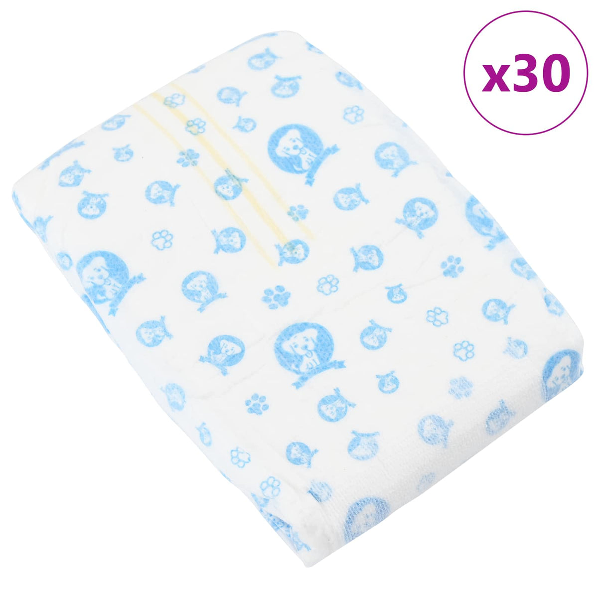 Jednokratna pelena za muške pse 30 pcs Bijeli M
