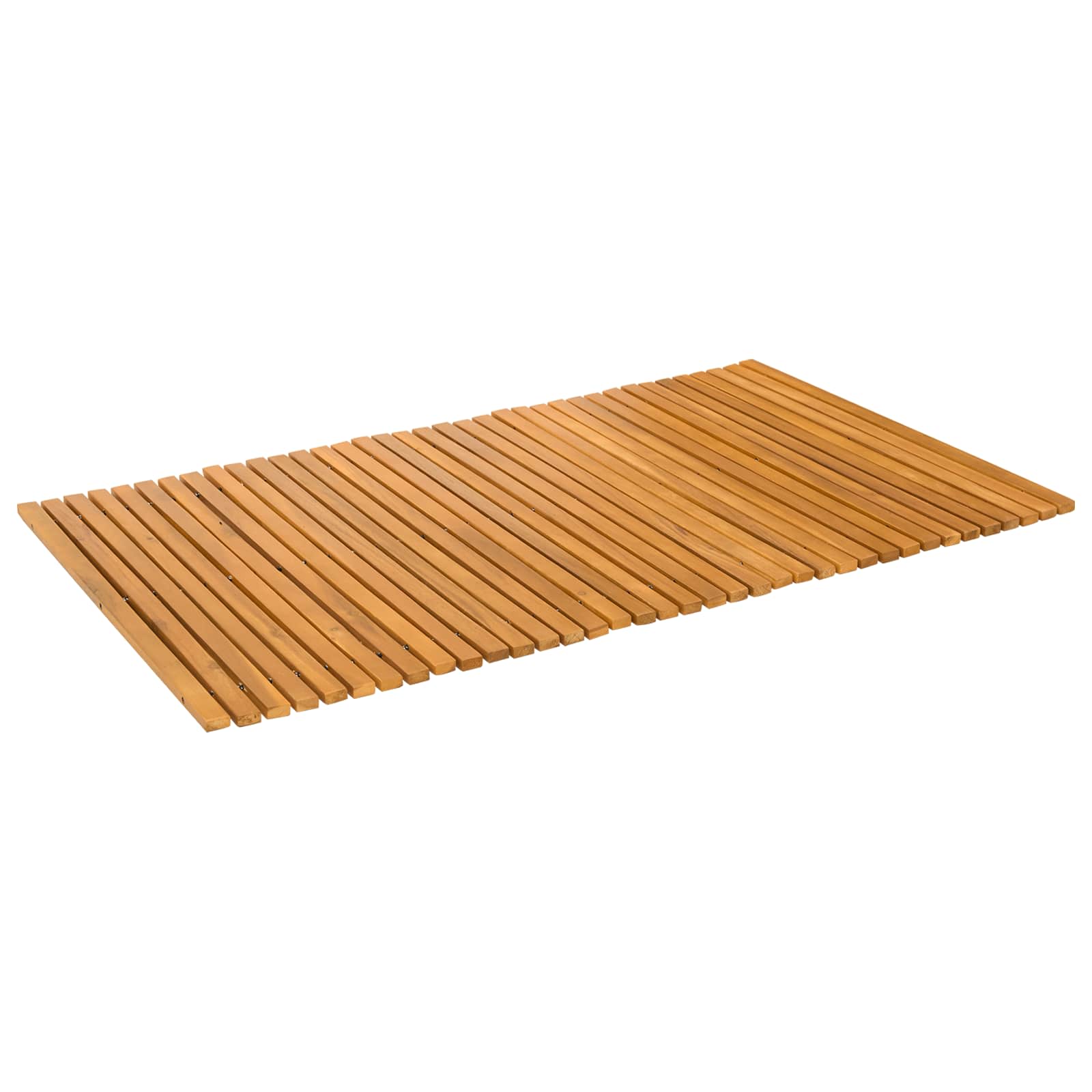 Prostirka za kupanje Smeđa 100 x 60 cm Čvrsto drvo akacije