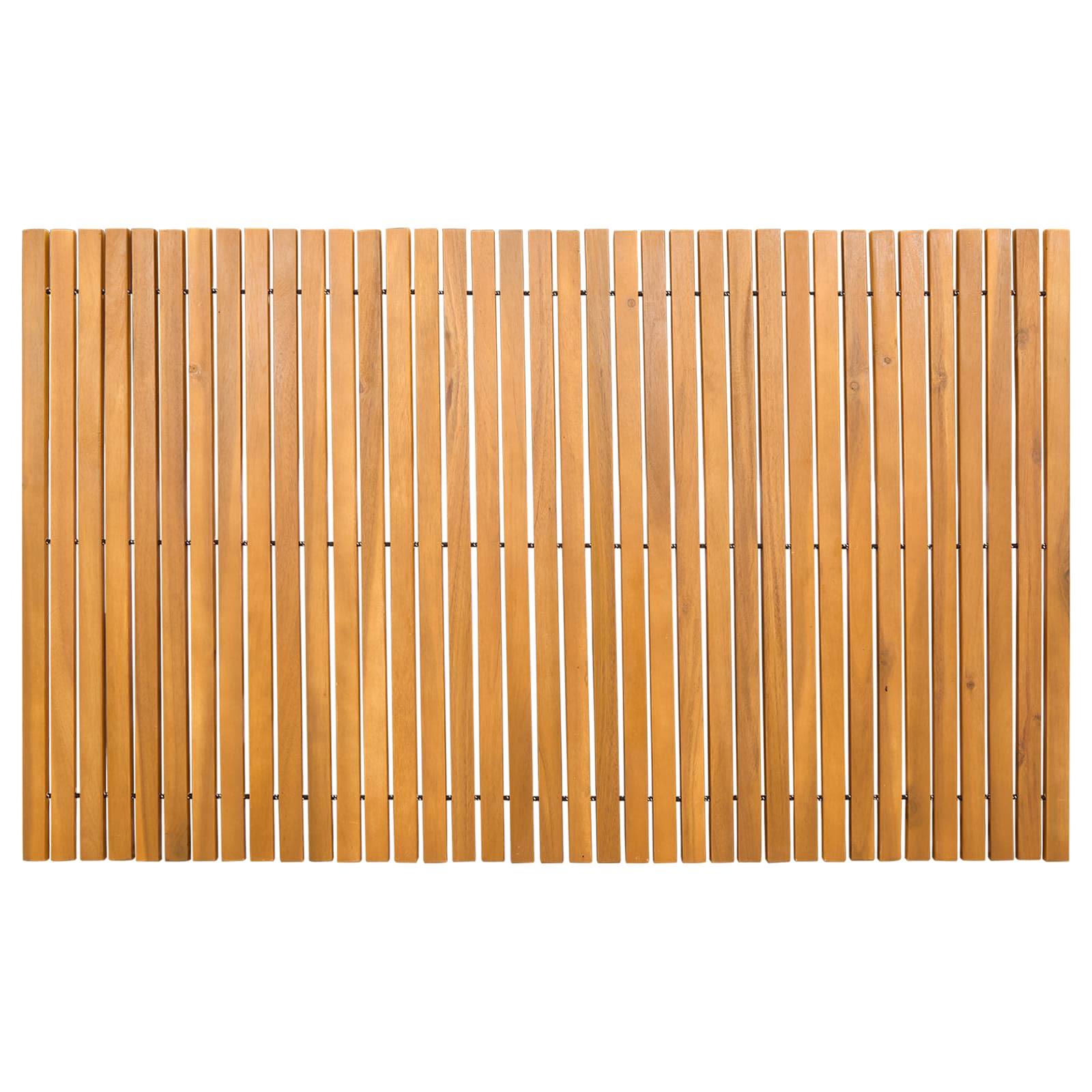Prostirka za kupanje Smeđa 100 x 60 cm Čvrsto drvo akacije