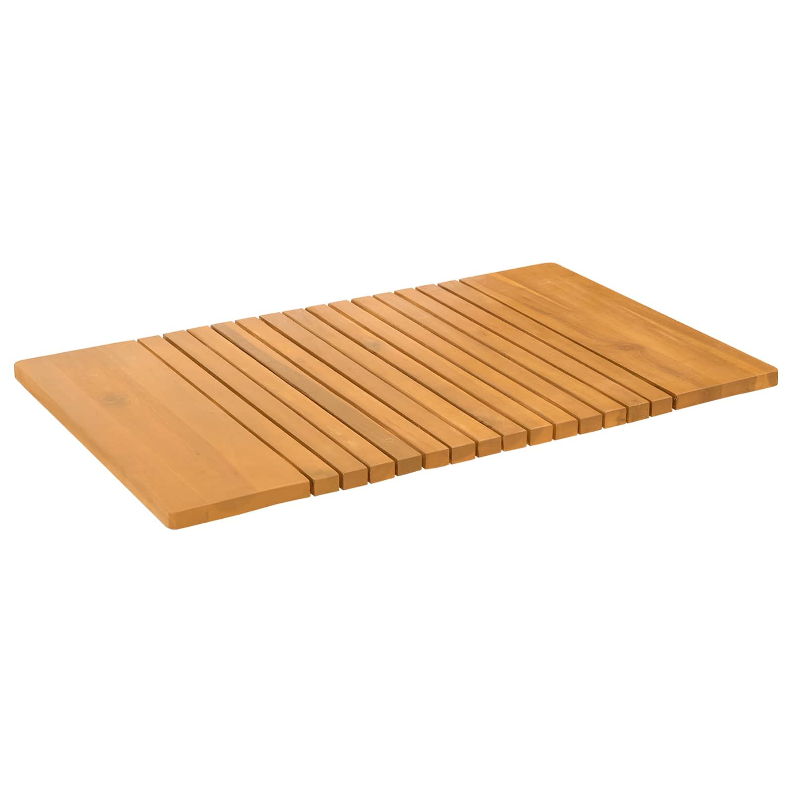Prostirka za kupanje Jednobojno Smeđa 81 x 50 cm boja drva