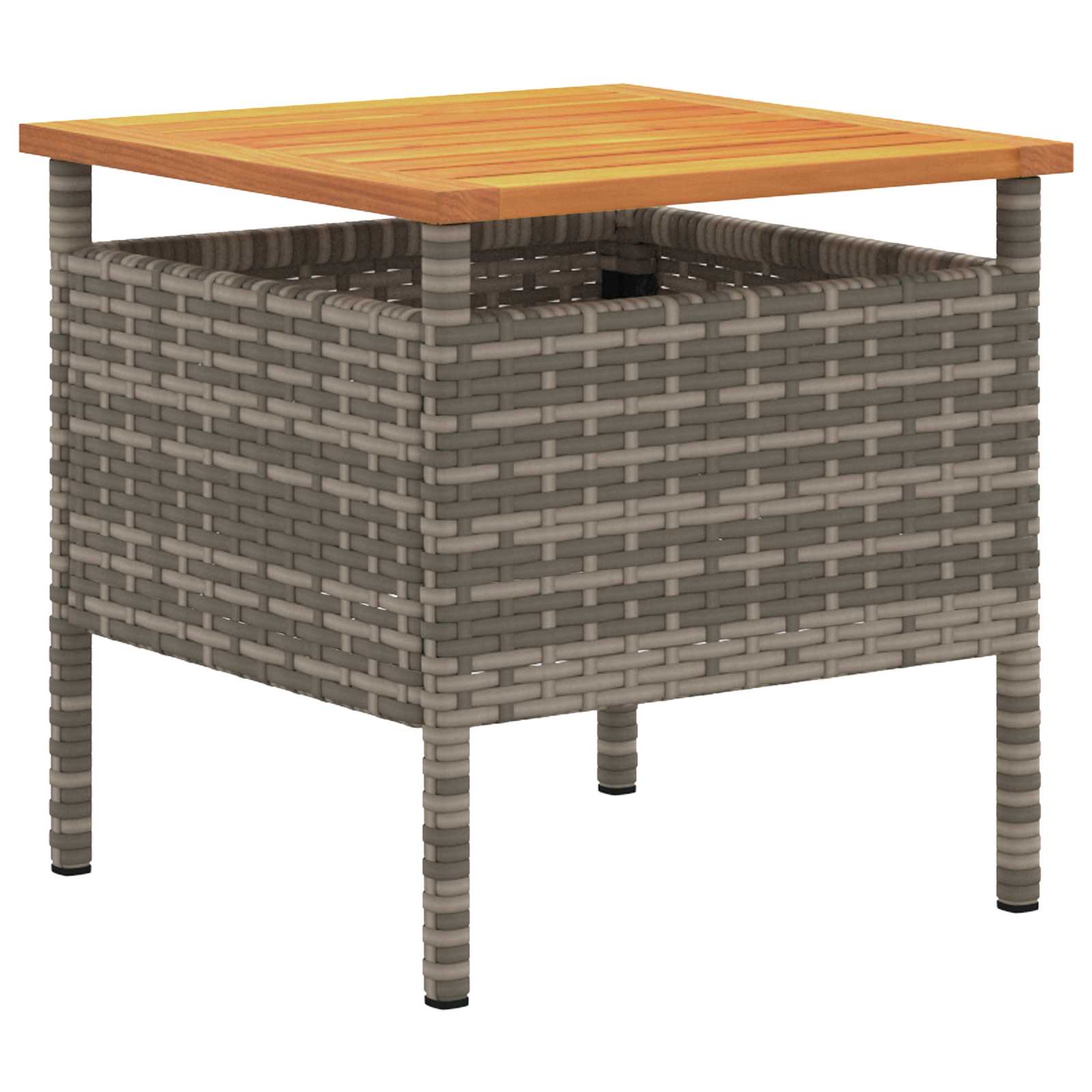 Bistro set za vrt s jastukom 3 pcs Sivi poliratan