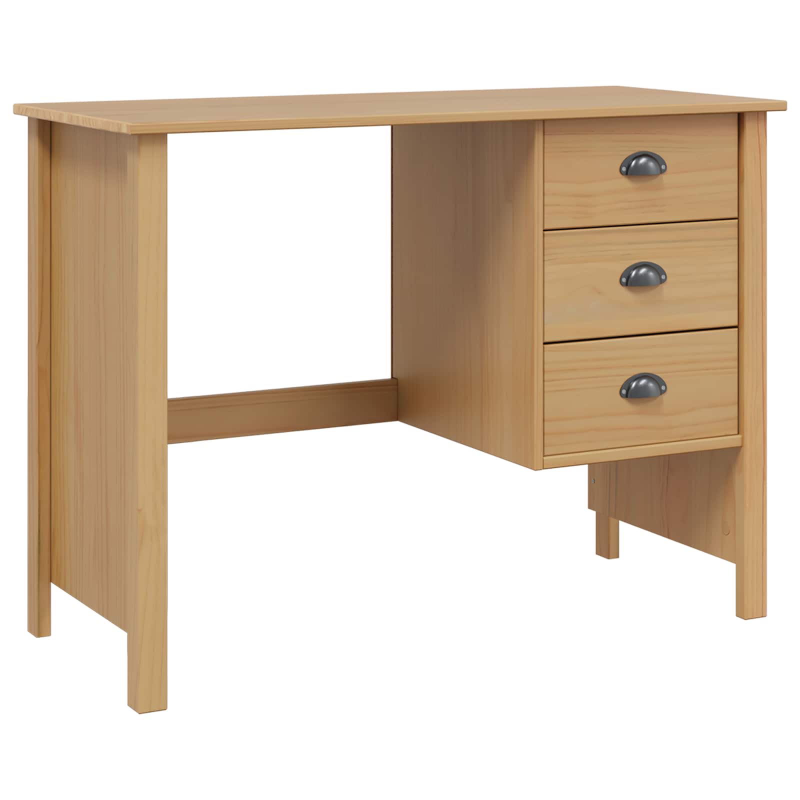 Stol s ladicama s ladicama HILL Medeno smeđa 100 x 45 x 74 cm