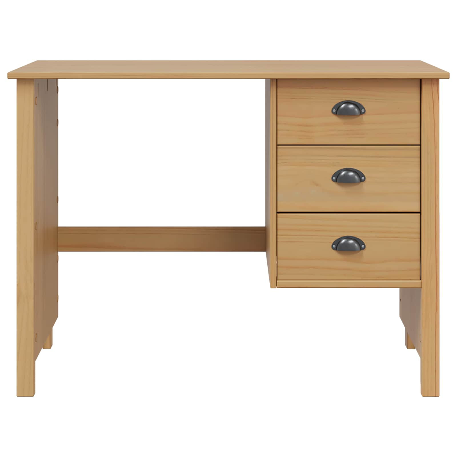 Stol s ladicama s ladicama HILL Medeno smeđa 100 x 45 x 74 cm