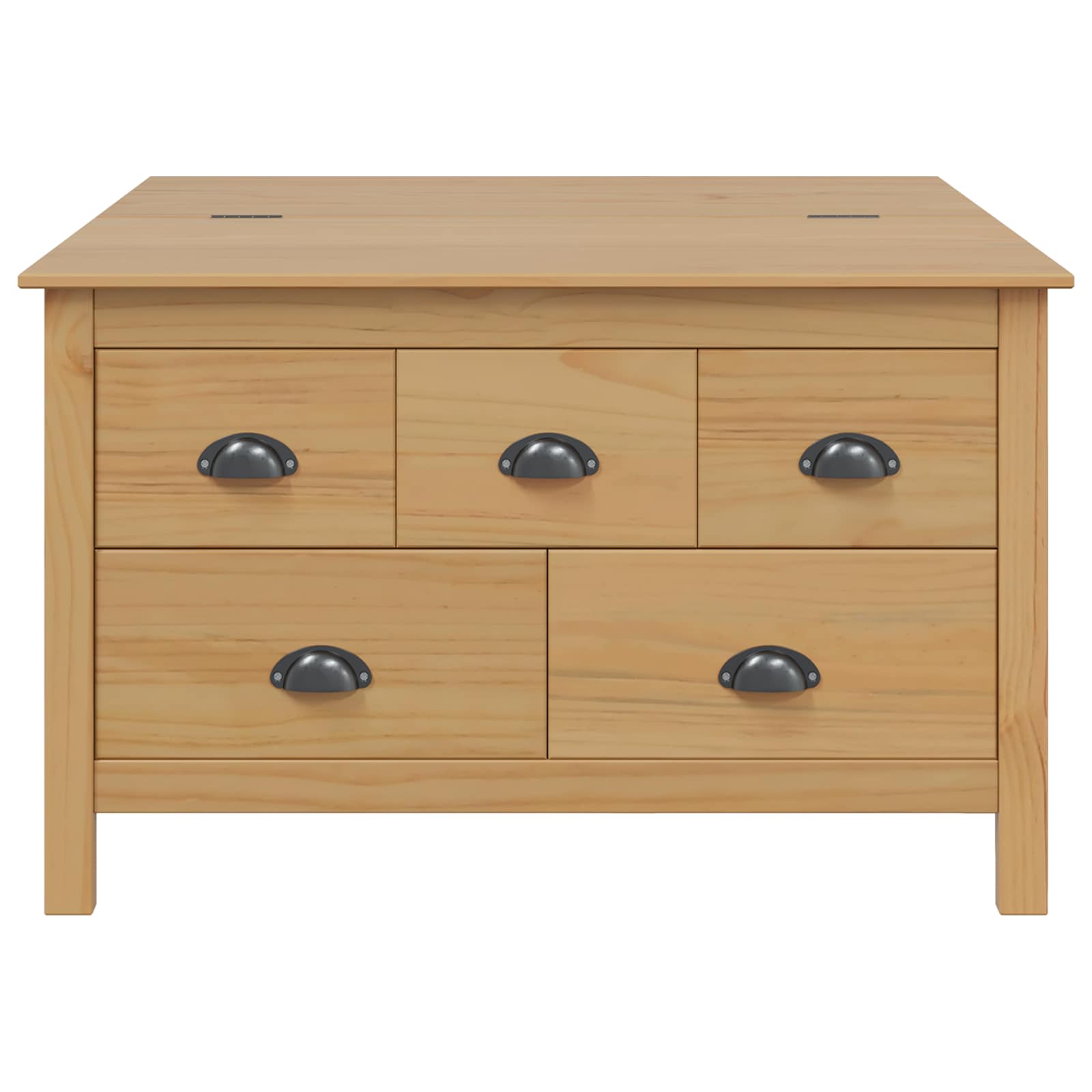 Kava Stol s ladicama HILL Medeno smeđa 79.5 x 79.5 x 49 cm