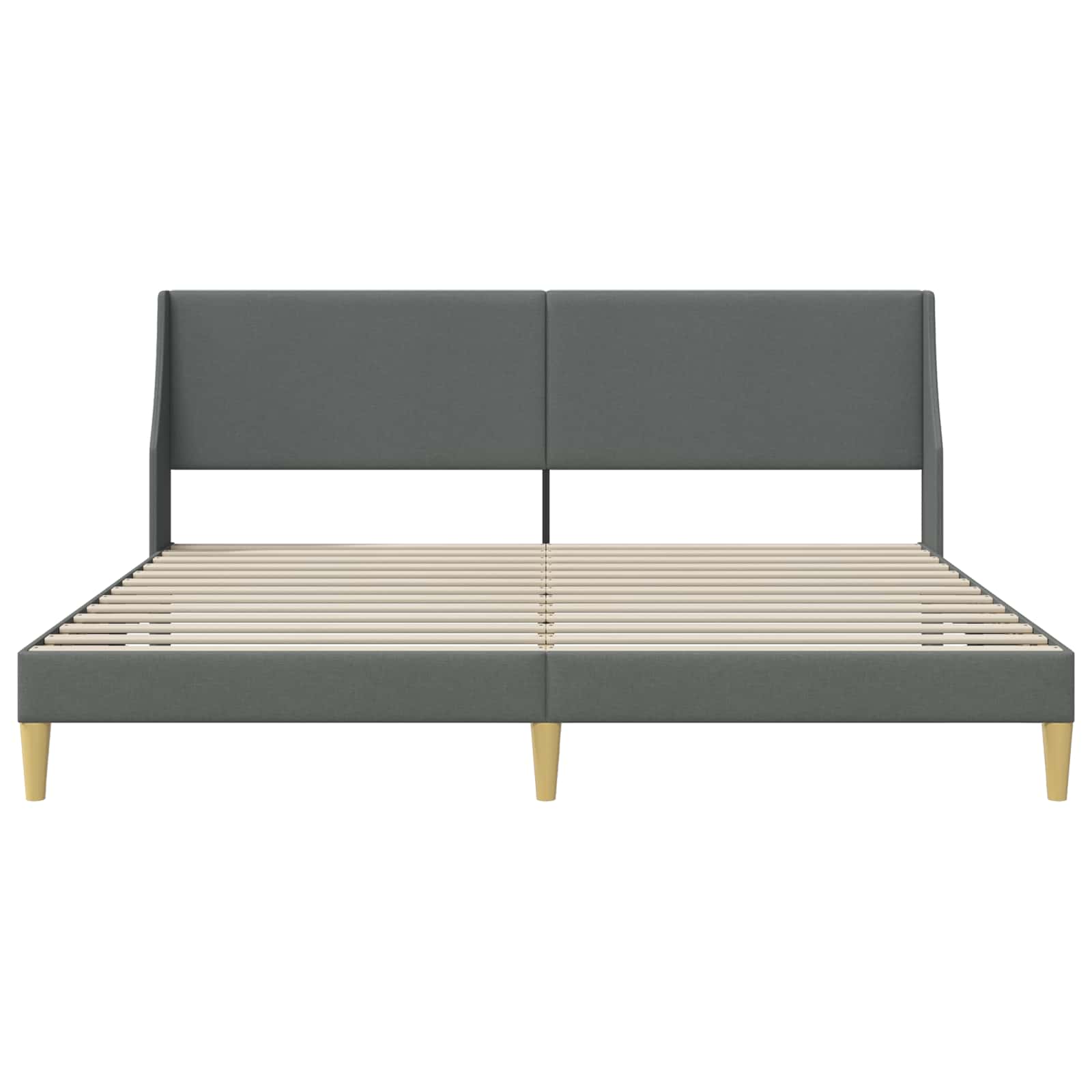 Krevetna konstrukcija Tamno siva 180 x 200 cm Baršun