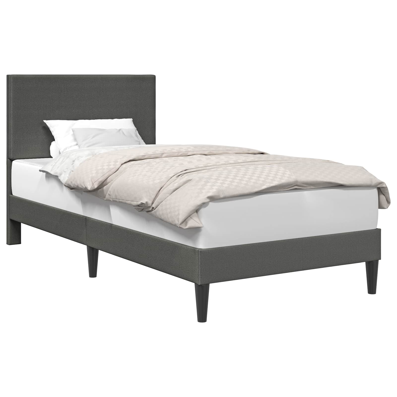 Krevetna konstrukcija Tamnosiva 90 x 190 cm Kordura tekstil