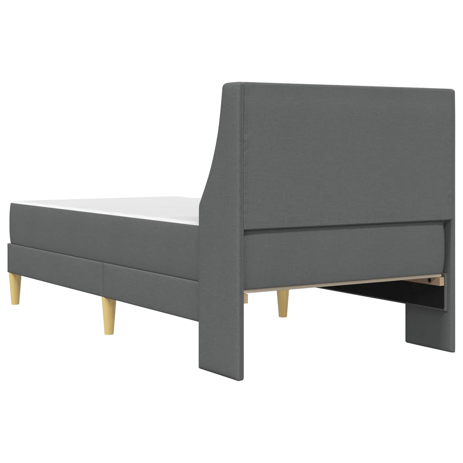 Okvir kreveta s madracem Sivi 90 x 190 cm Poliester