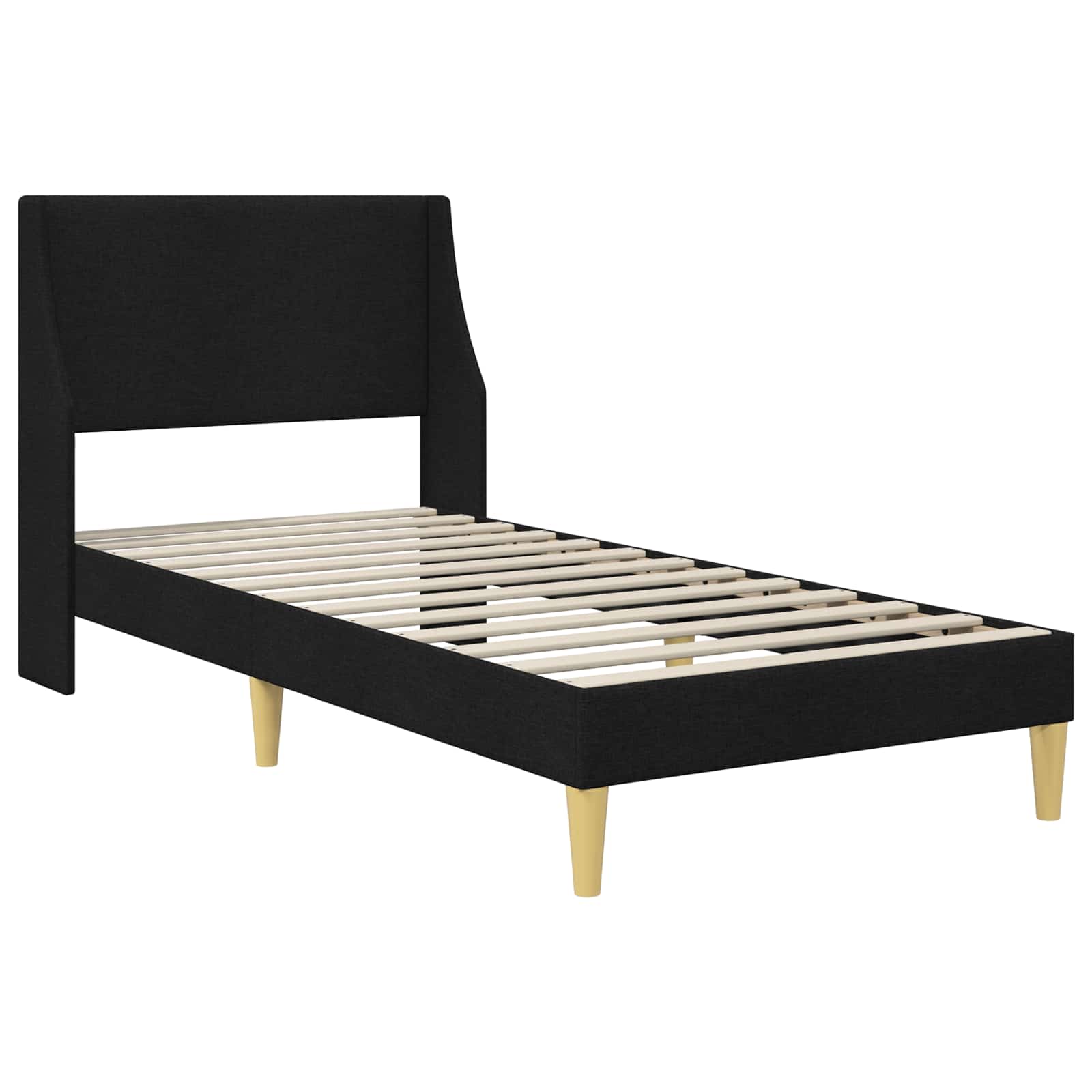 Okvir kreveta s madracem Crna 90 x 190 cm Poliester