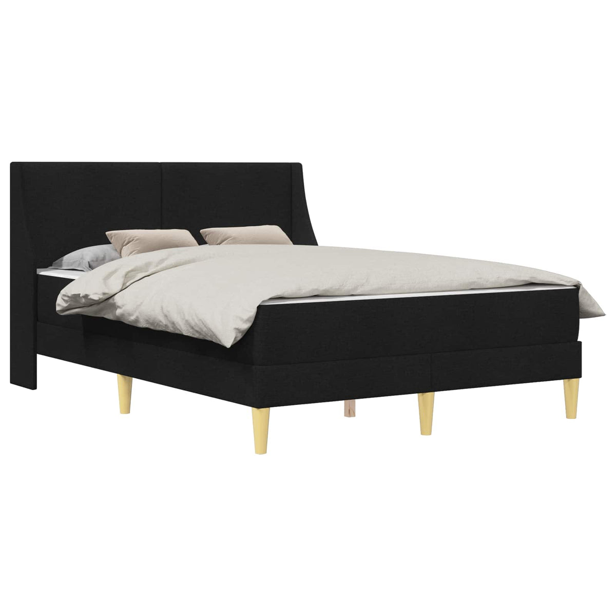 Okvir kreveta s madracem Crna 120 x 190 cm Poliester