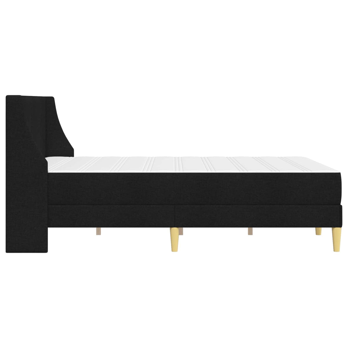 Okvir kreveta s madracem Crna 120 x 190 cm Poliester