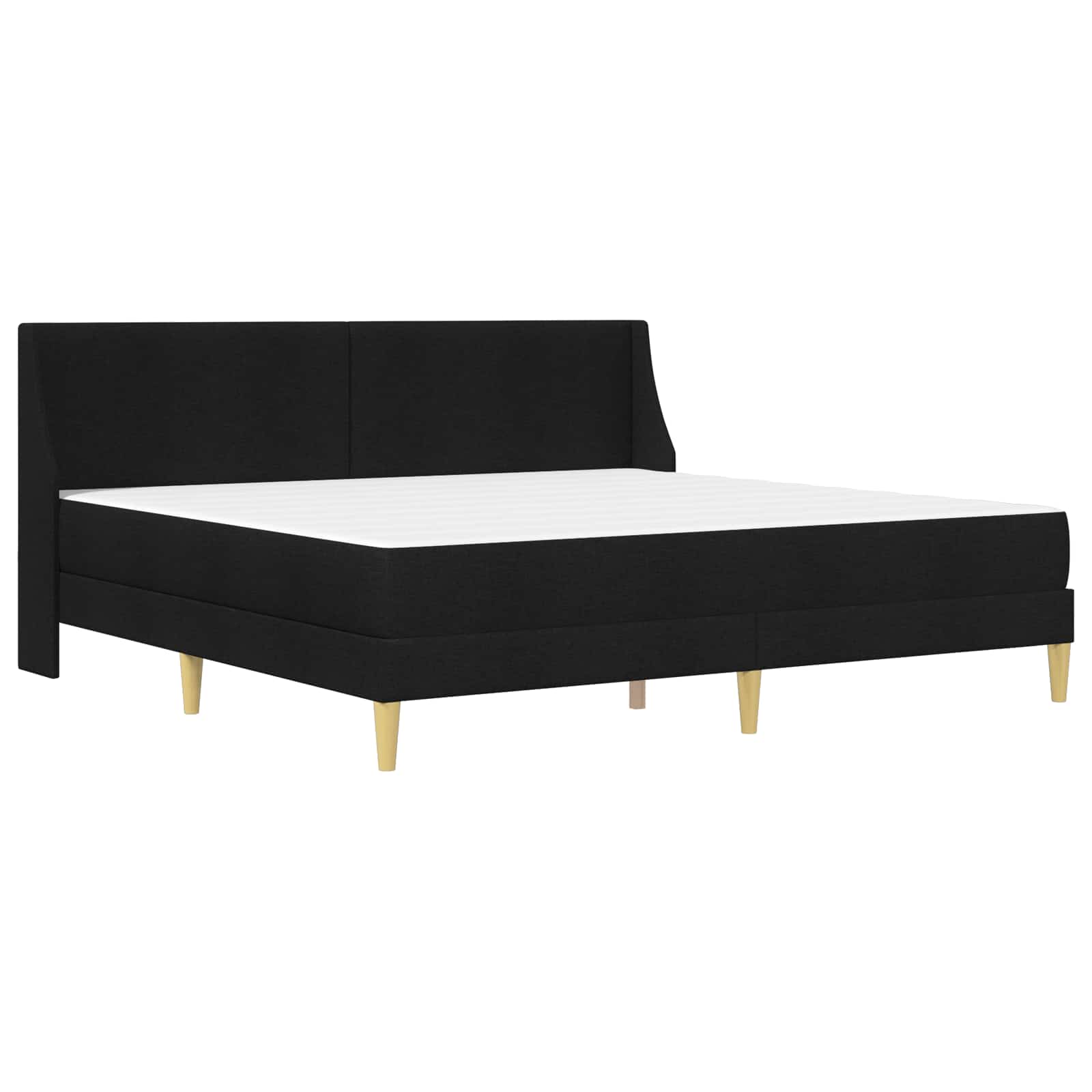 Okvir kreveta s madracem Crna 180 x 200 cm Poliester