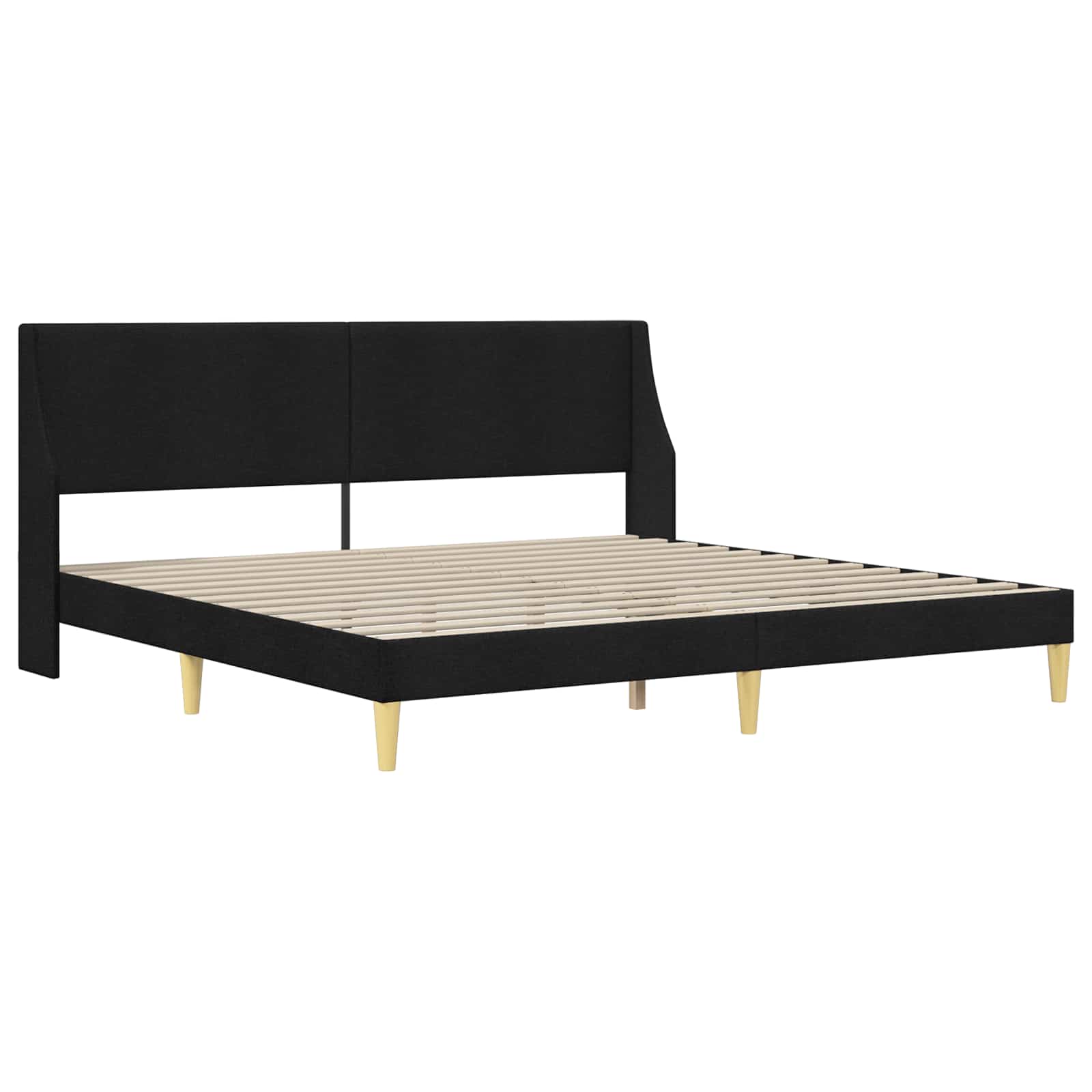 Okvir kreveta s madracem Crna 180 x 200 cm Poliester