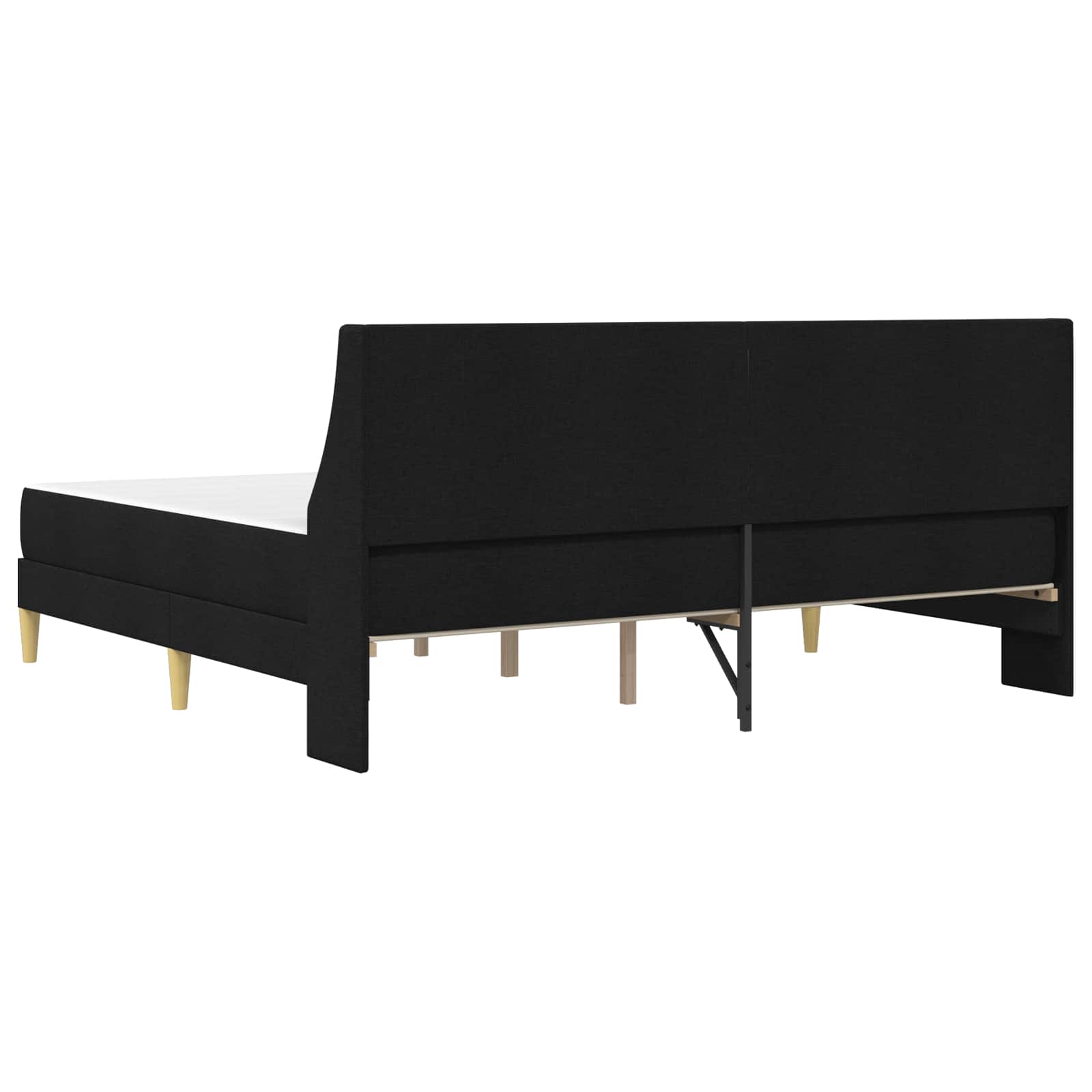 Okvir kreveta s madracem Crna 180 x 200 cm Poliester