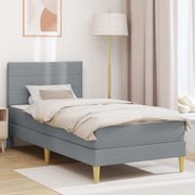 Krevetna konstrukcija Svijetlo siva 80 x 200 cm Poliester