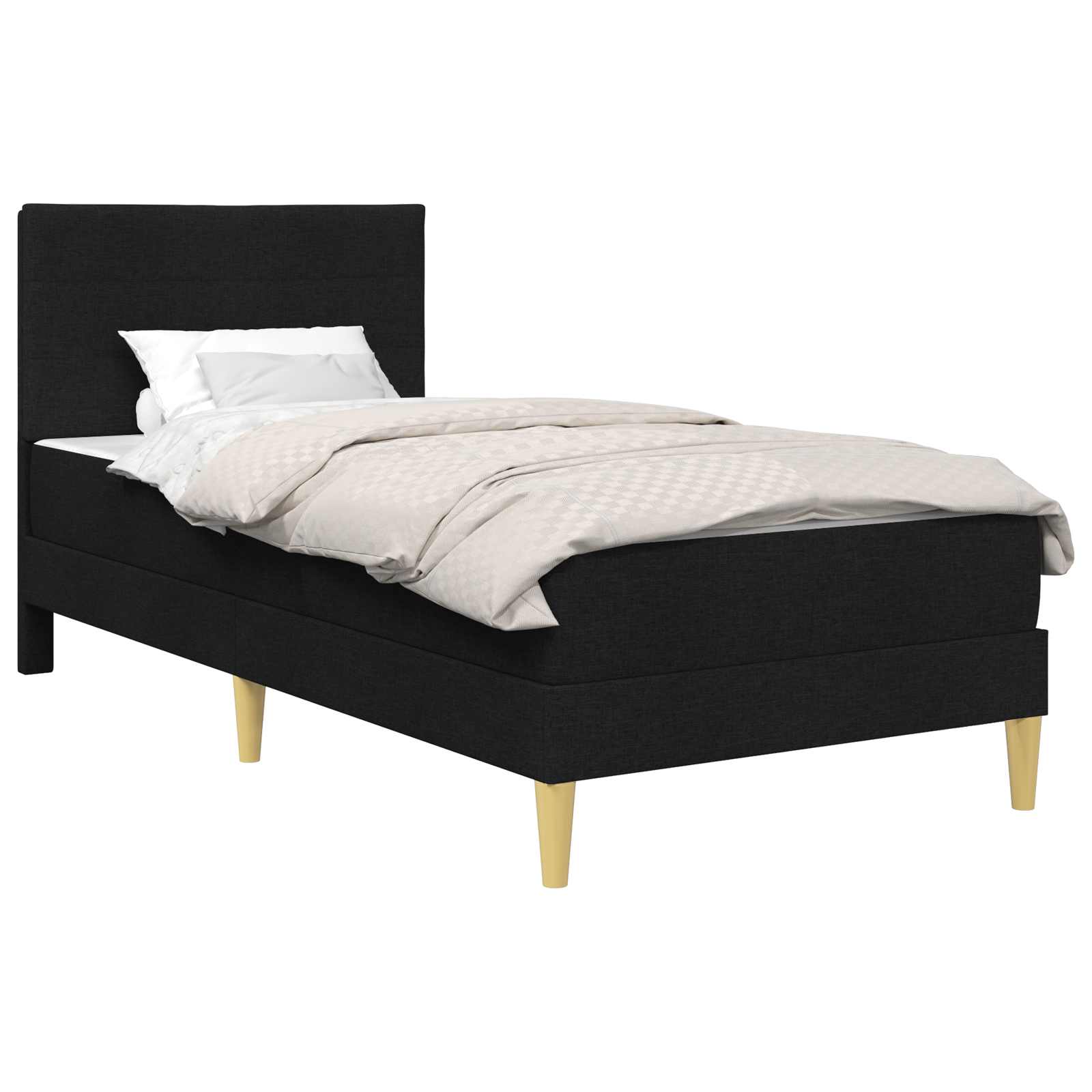 Krevetna konstrukcija Crna 80 x 200 cm Poliester