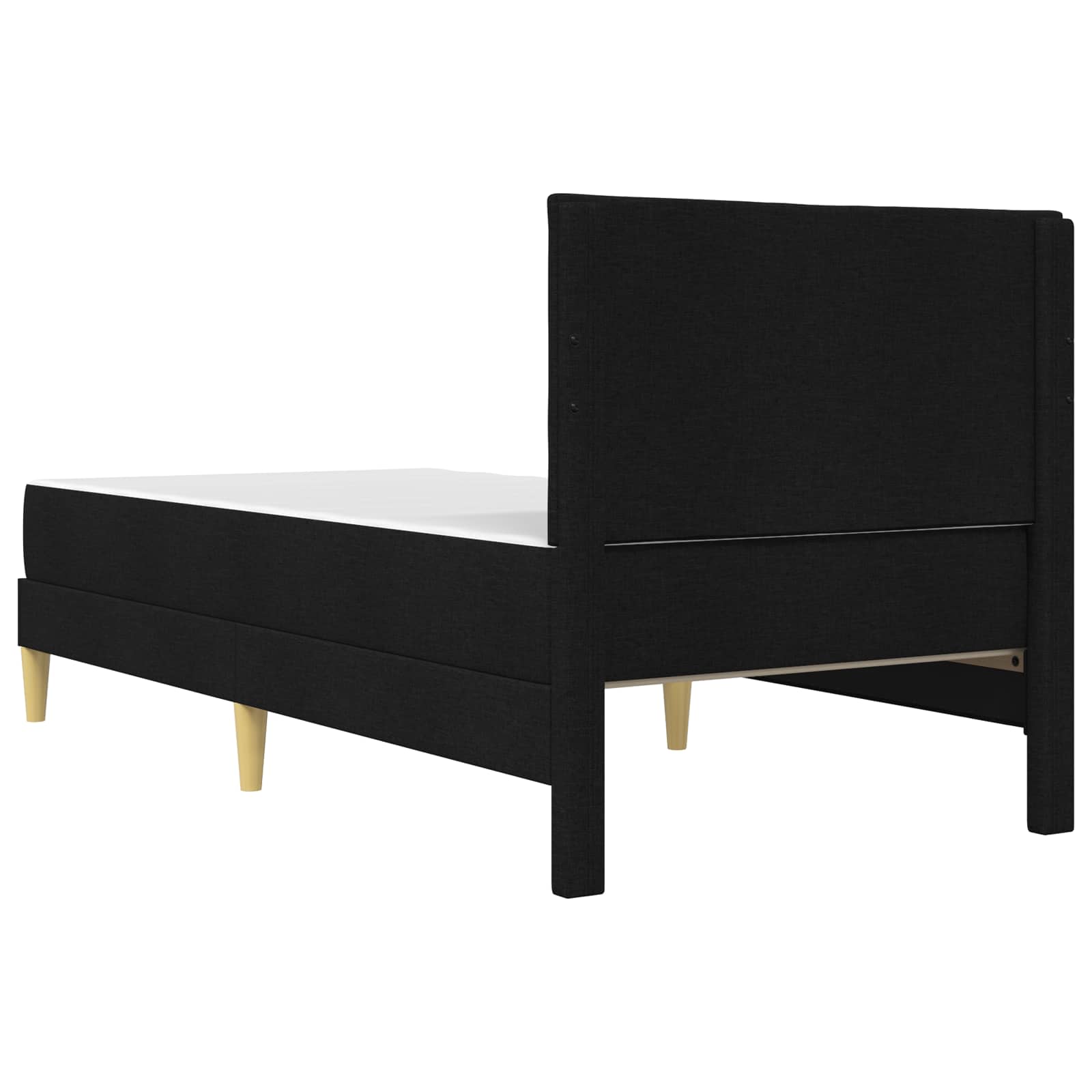 Krevetna konstrukcija Crna 90 x 200 cm Poliester